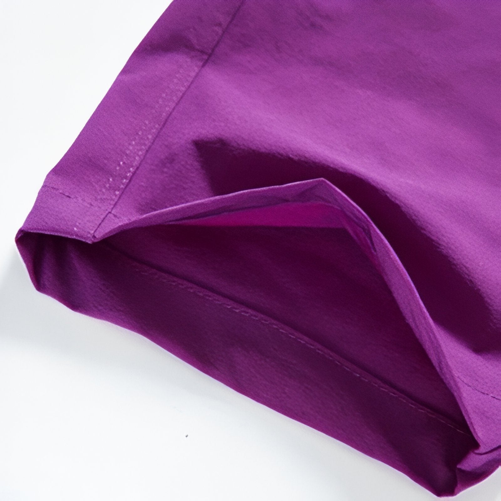 Pantalon Randonnée Été Femme détail de l'ourlet - Violet - Noir - Gris Foncé