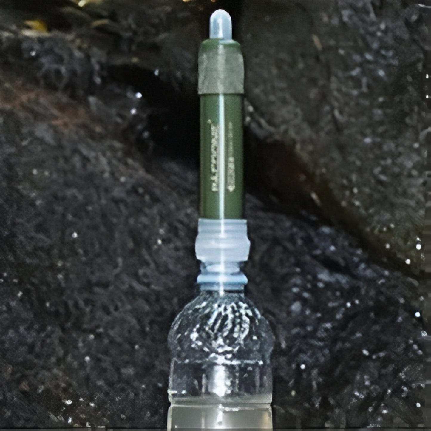 Filtre À Eau Portable gros plan sur le filtre - Vert Olive