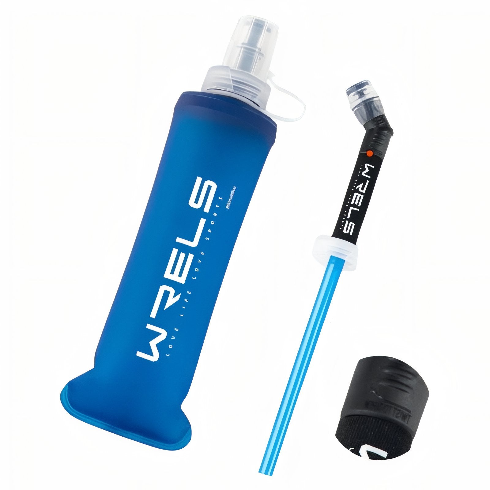 Gourde D'Eau Pliable - 250ml avec Paille / 500ml avec Paille
