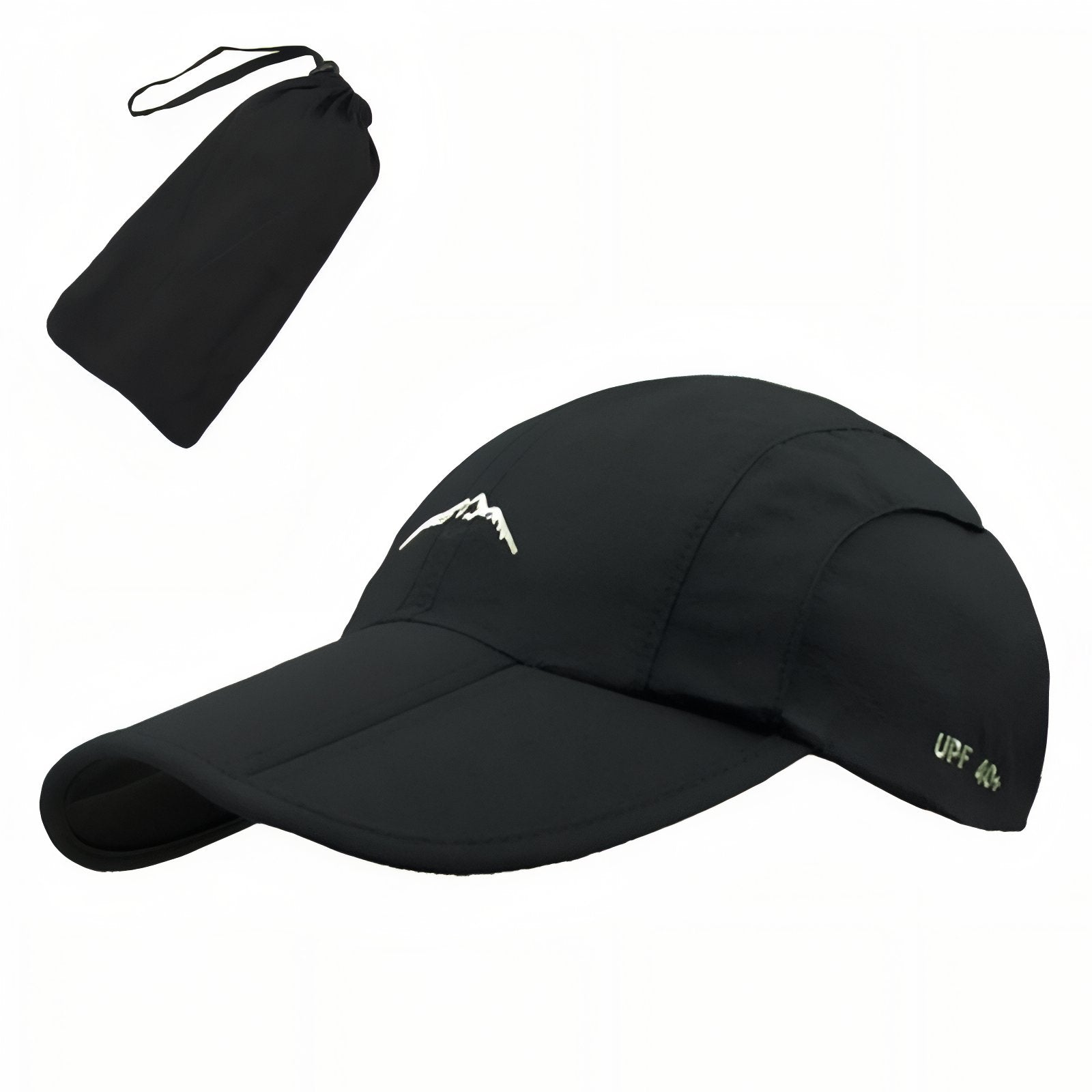 Casquette Randonnée Imperméable vue latérale - Noir