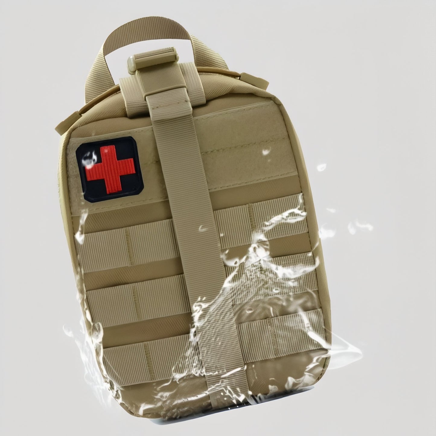 Trousse De Secours Tactique gros plan sur le produit - Beige et Rouge - Vert Olive - Noir et Rouge - Rouge Éclatant