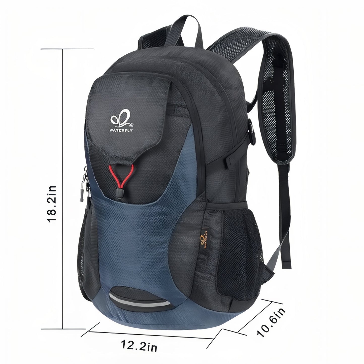 Sac à Dos Randonnée 30L Ultra Léger guide des dimensions - Bleu Marine et Noir - Bleu Marine et Gris Foncé - Vert Émeraude et Bleu Marine - Noir et Rouge