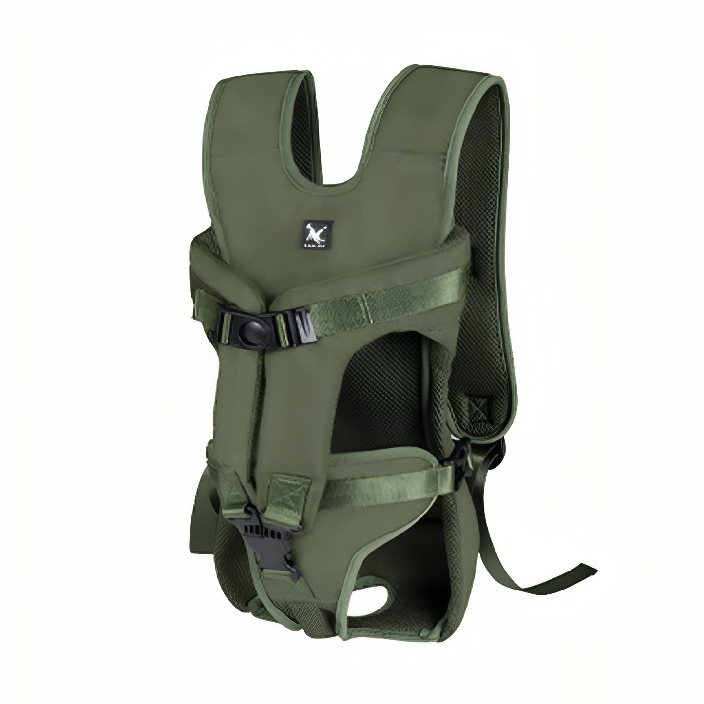Porte Chien Ventral Randonnée - Vert Olive