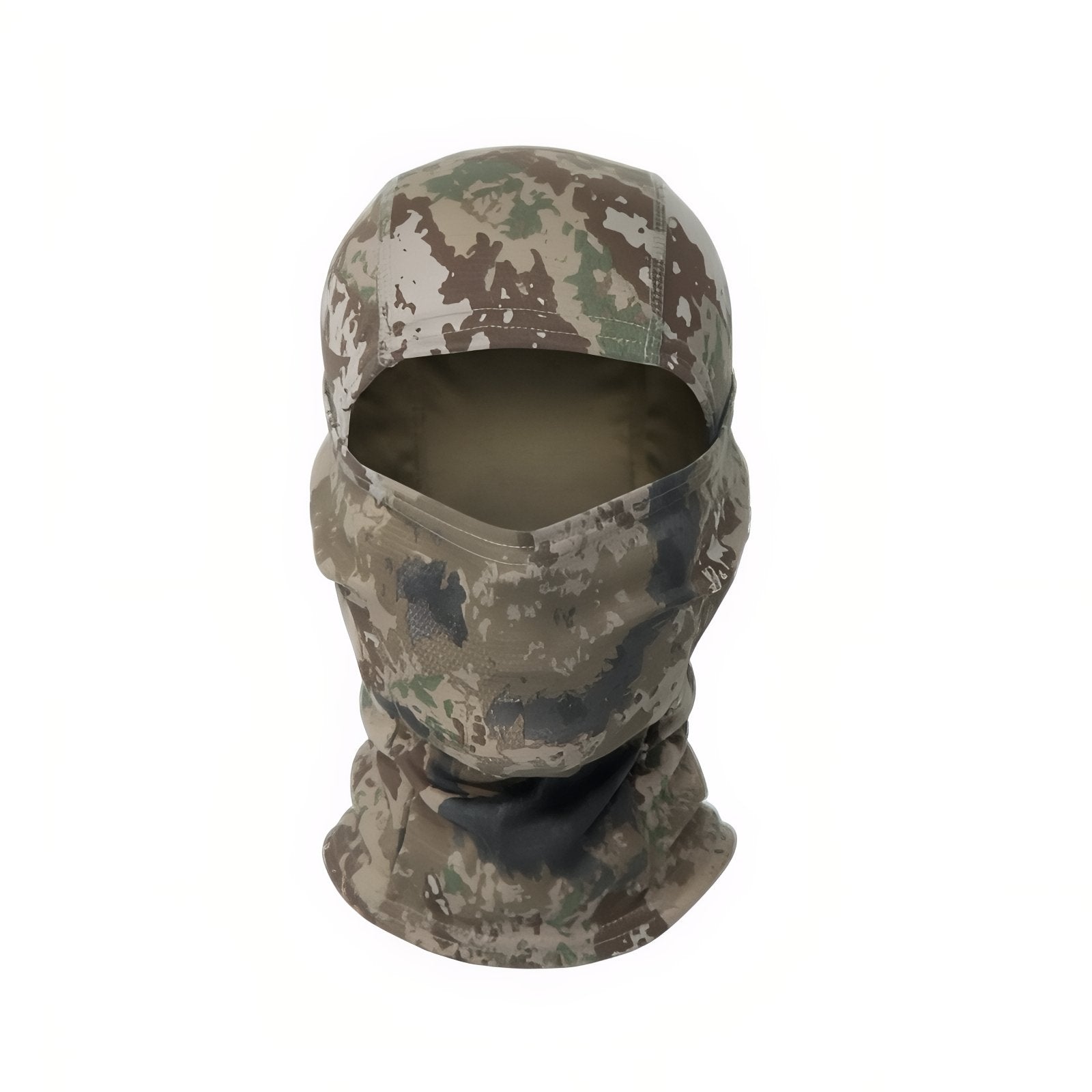 Cagoule Camouflage Militaire vue de face - Marron Camouflage