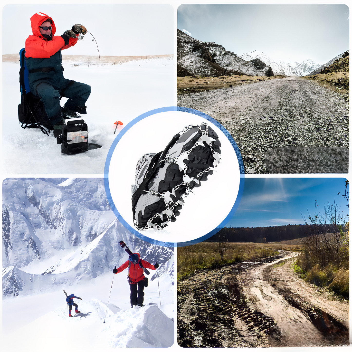 Crampons Glace Randonnée 32 Dents mise en situation randonnée - 36-40 - 40-44 - 44-47