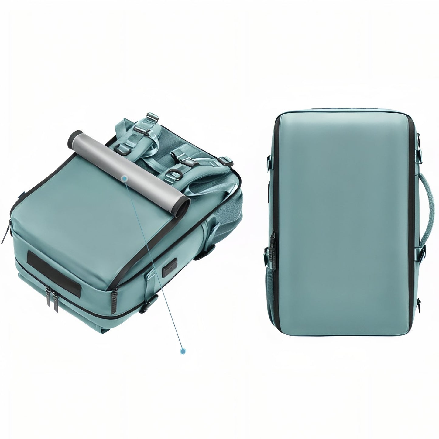 Sac De Voyage Multi Rangements Pratique gros plan compartiment ouvert - Rose - Turquoise - Gris - Gris Foncé - Vert Armée - Vert Pastel - Bleu Canard - Noir - Lavande