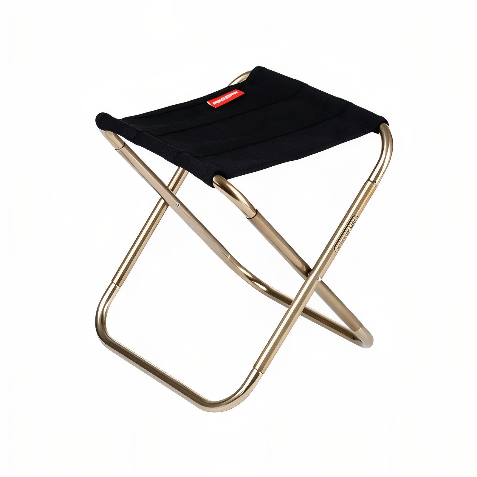 Tabouret Pliant Pour Randonnée - Noir et Or