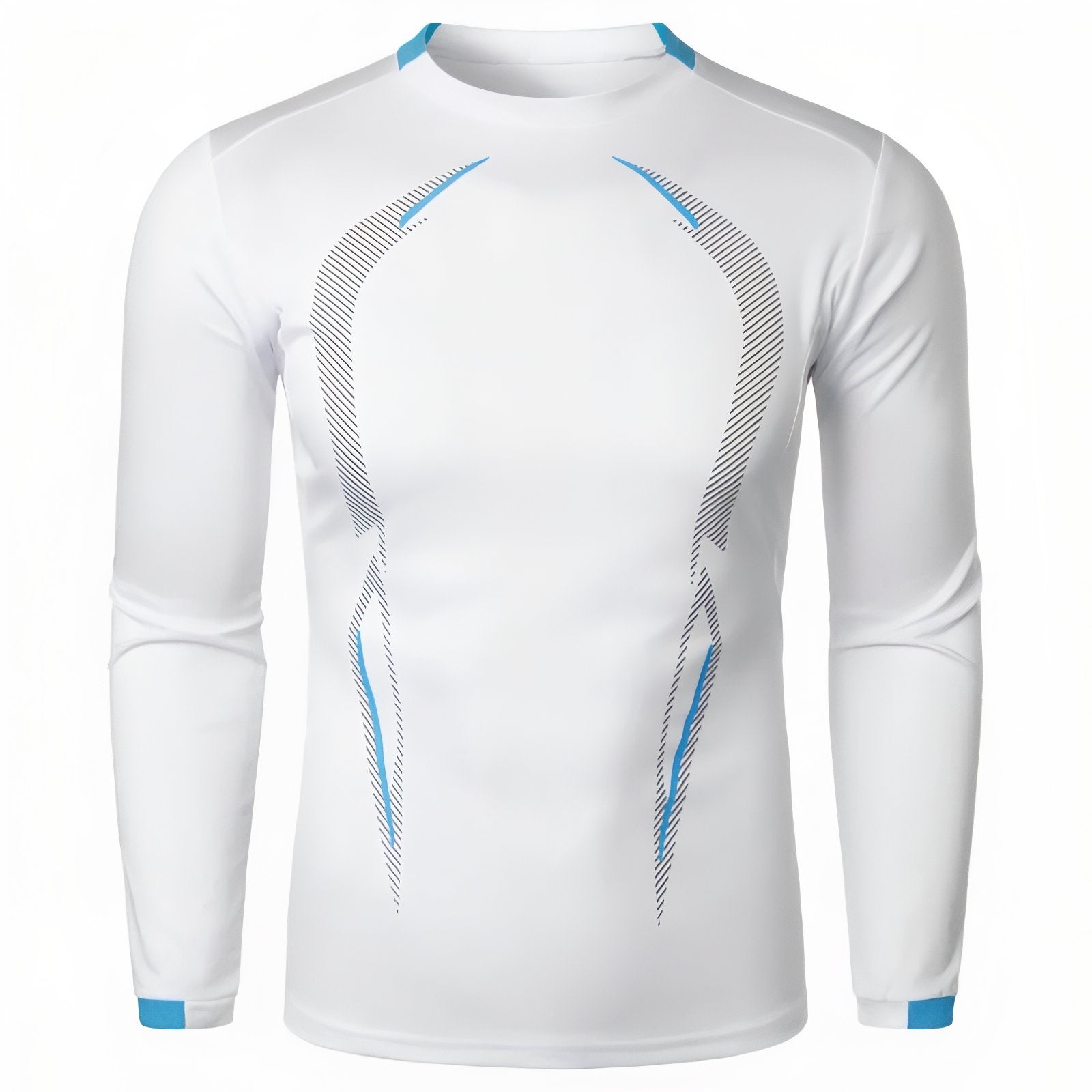 T-Shirt Manche Longue Randonnée Homme - Blanc