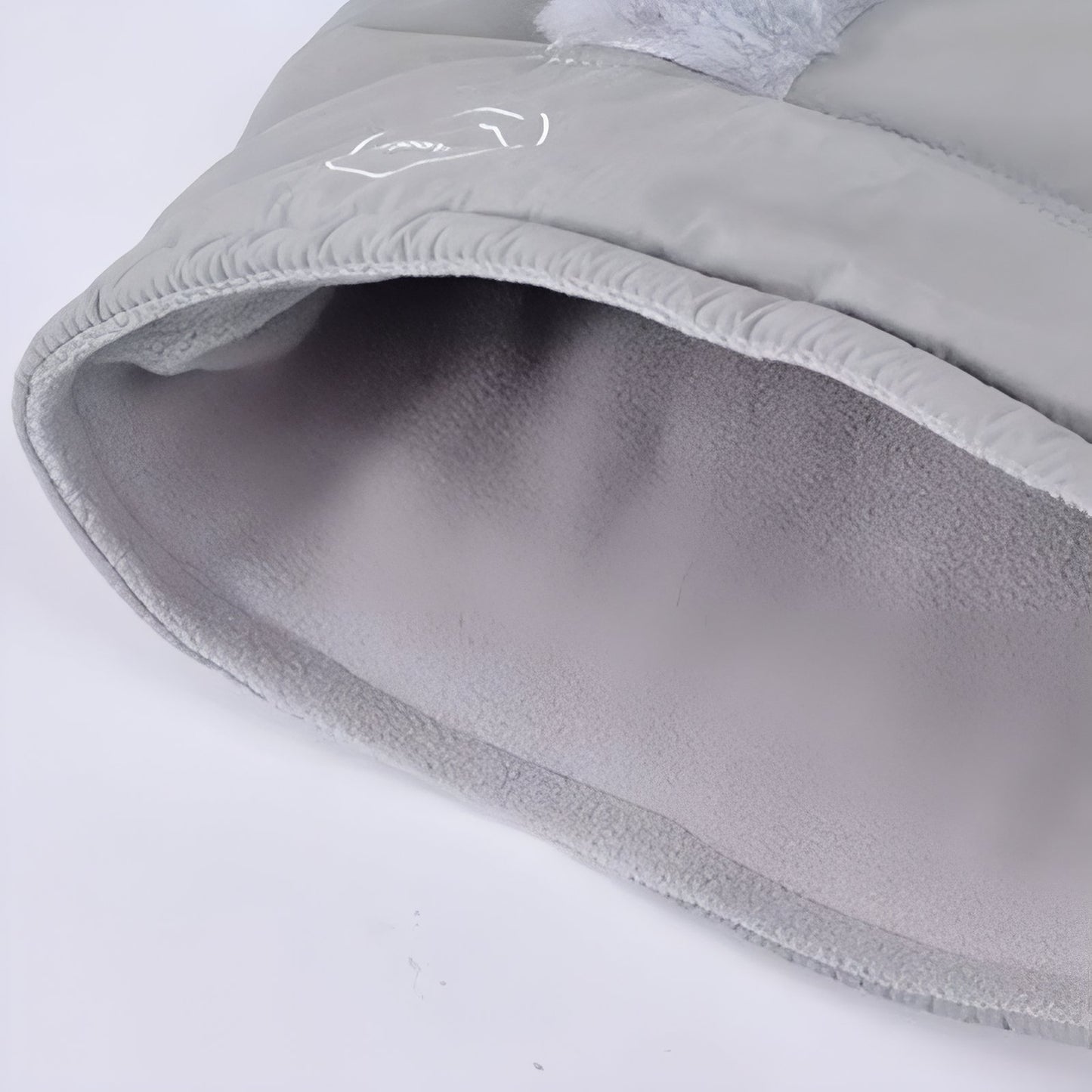 Cagoule Chaude Bataclava gros plan intérieur - Gris Clair - Beige - Noir Ébène - Bleu Marine - Marron - Gris Foncé - Rose Pâle - Blanc