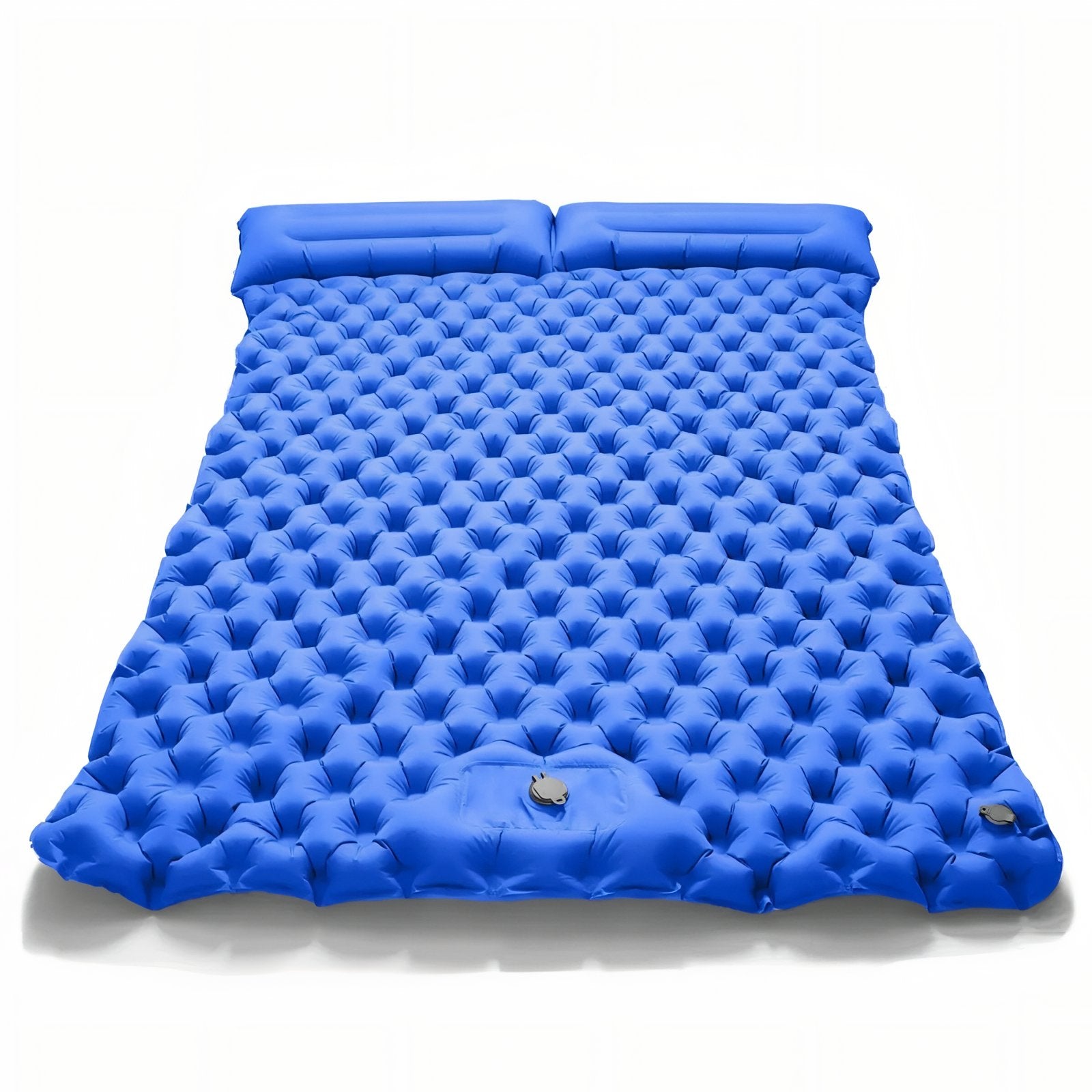 Matelas Gonflable Randonnée 2 Personnes Avec Coussin - Bleu Ciel