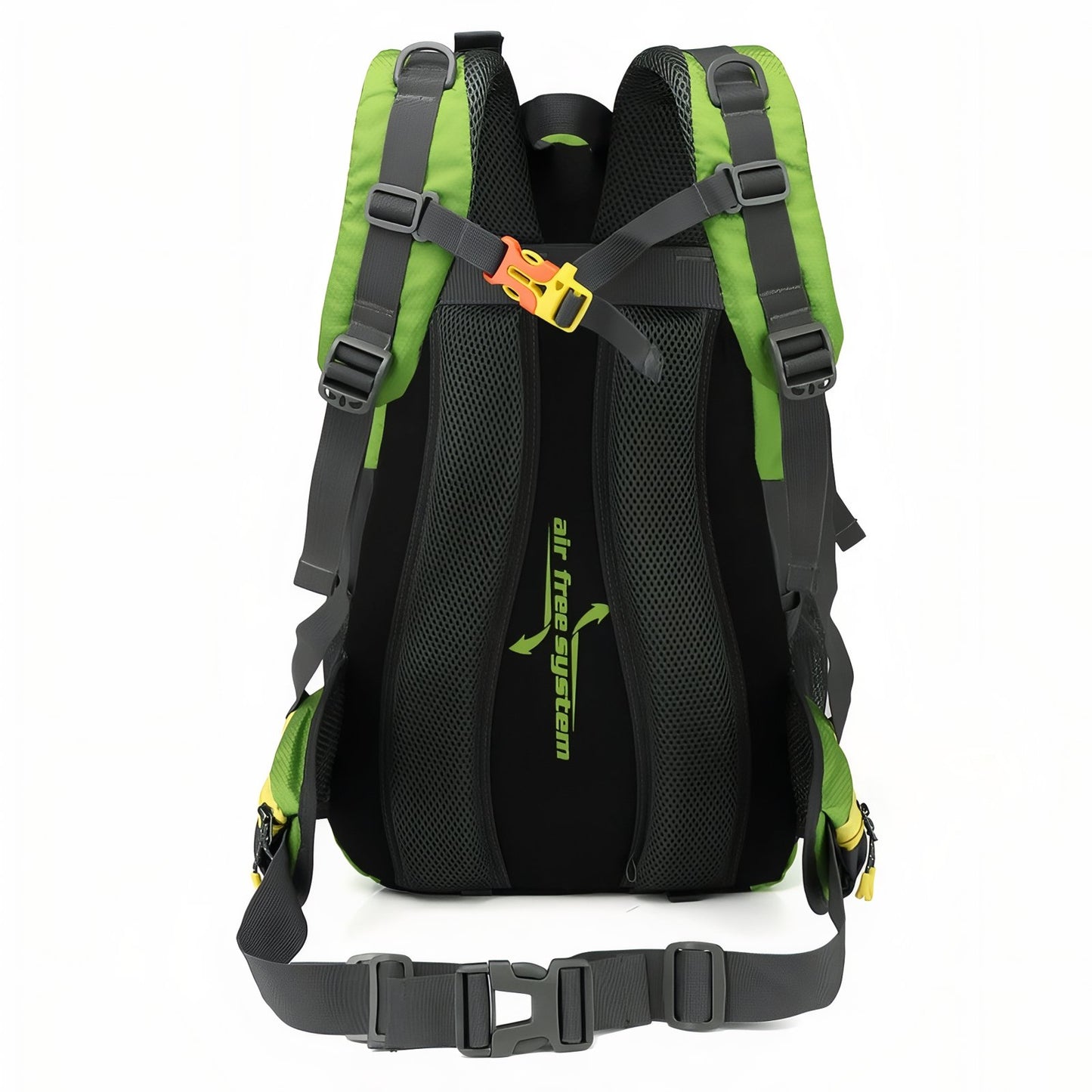 Sac à Dos Marche Randonnée 40L détail des bretelles - Vert Fluo - Gris - Bleu Cobalt - Orange - Noir et Jaune - Rouge - Turquoise - Violet - Noir et Rouge - Bleu Marine - Vert Olive