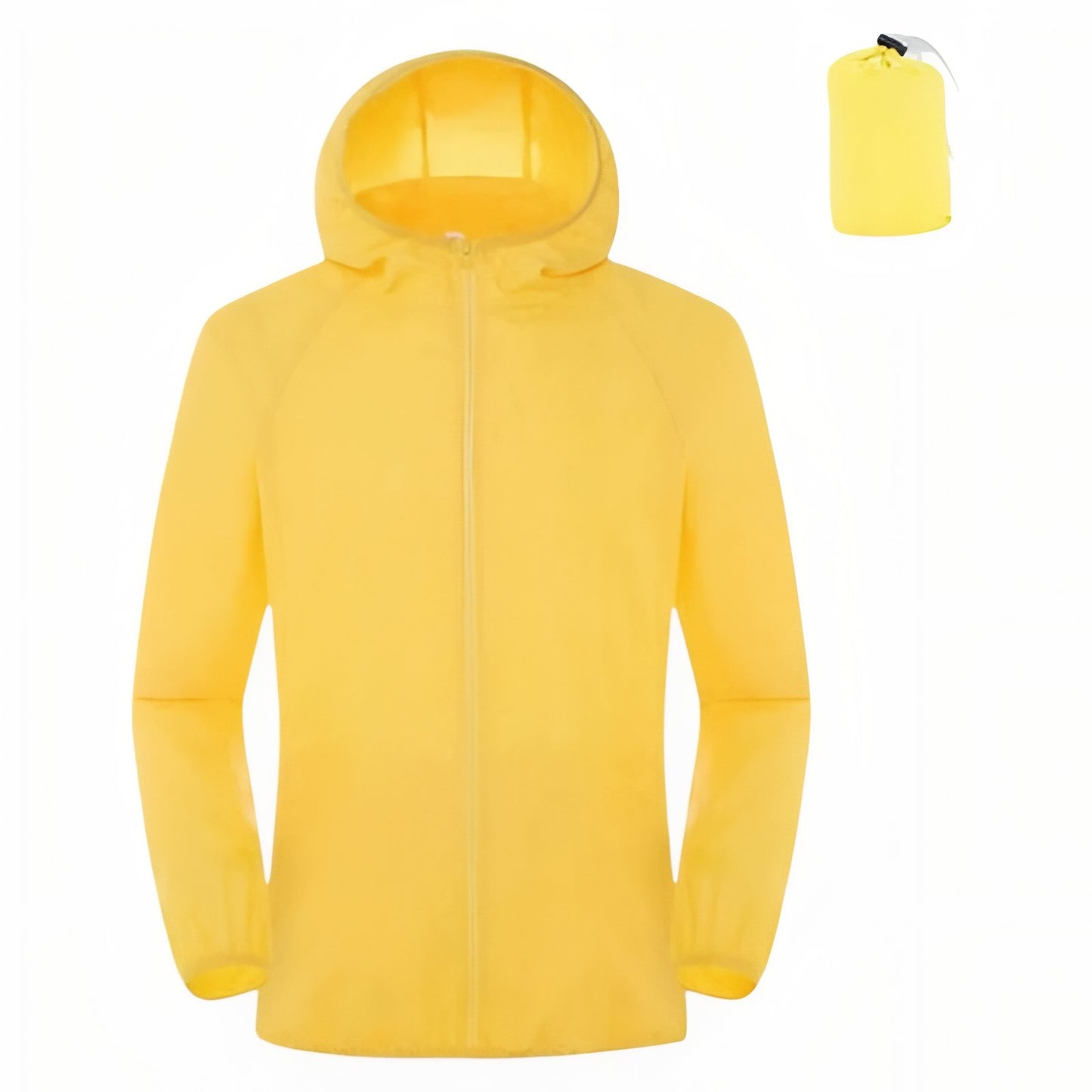 Veste Imperméable Légère - Jaune Fluo