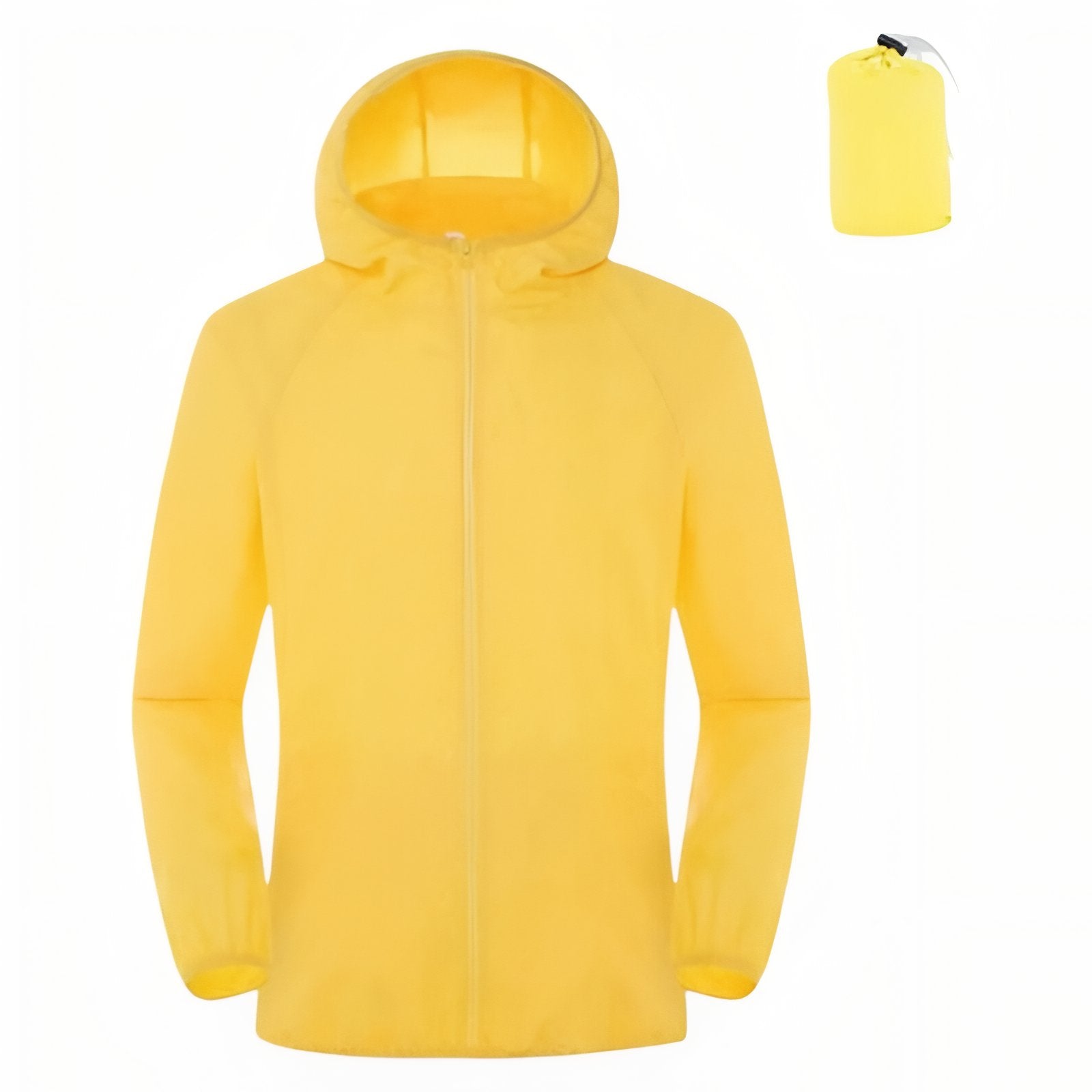 Veste Imperméable Légère - Jaune Fluo
