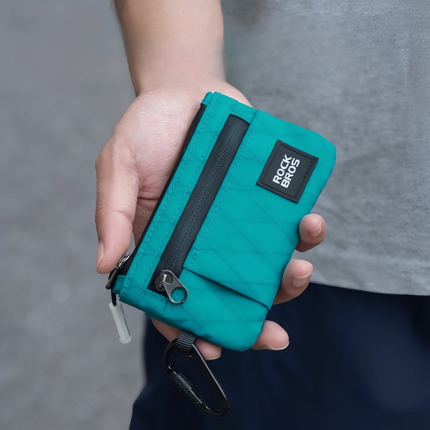 Portefeuille Randonnée portée à la main - Turquoise Émeraude - Noir Mat - Vert Militaire - Marron Clair - Blanc et Noir