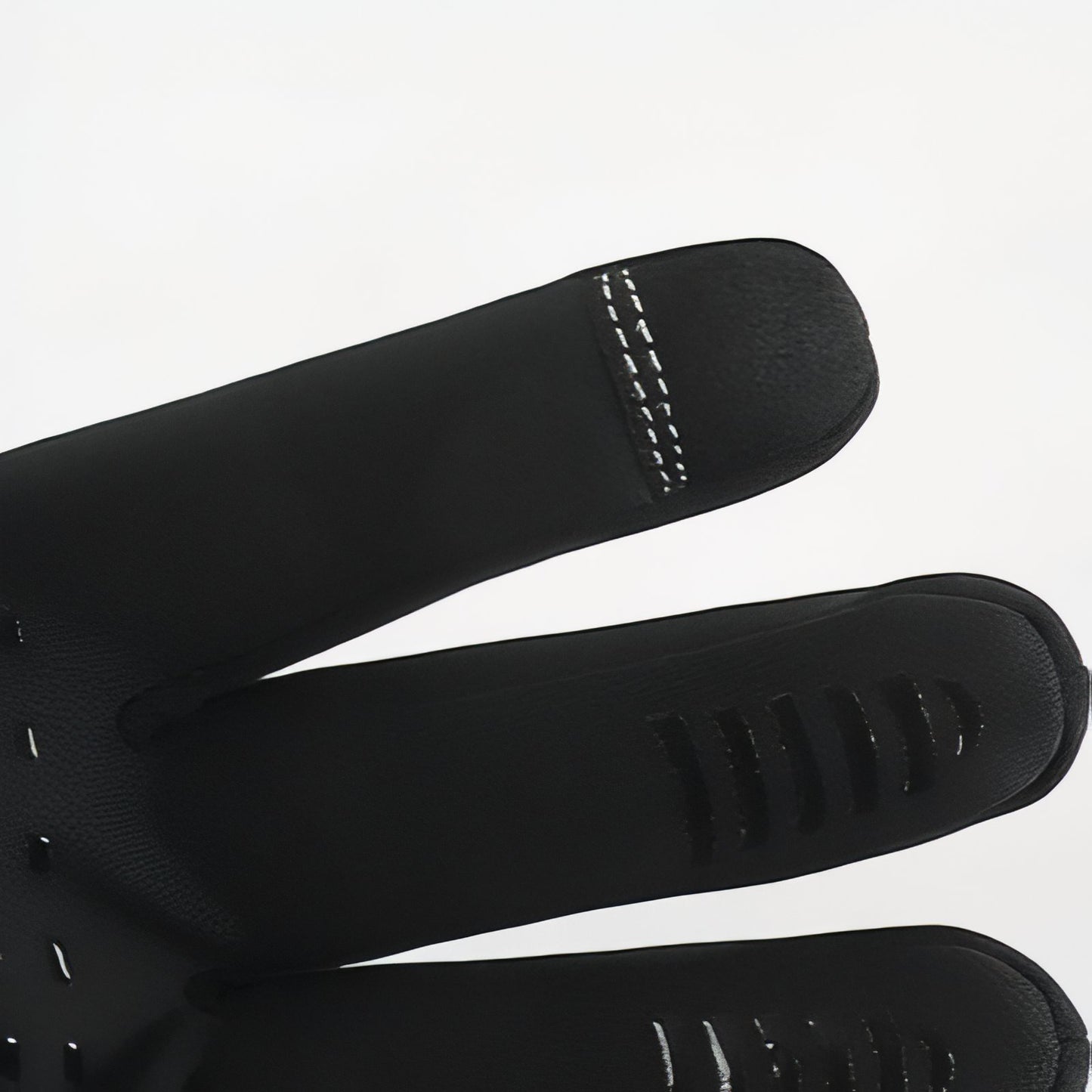 Gants Chauds Tactiles Randonnée gros plan doigts gants - Noir et Gris - Noir - Noir Mat - Gris Foncé