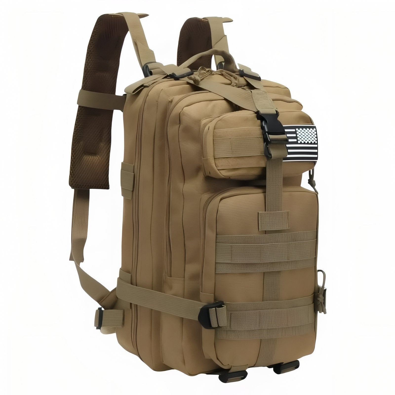 Sac à Dos Militaire Imperméable 30L/50L - Beige (30L)