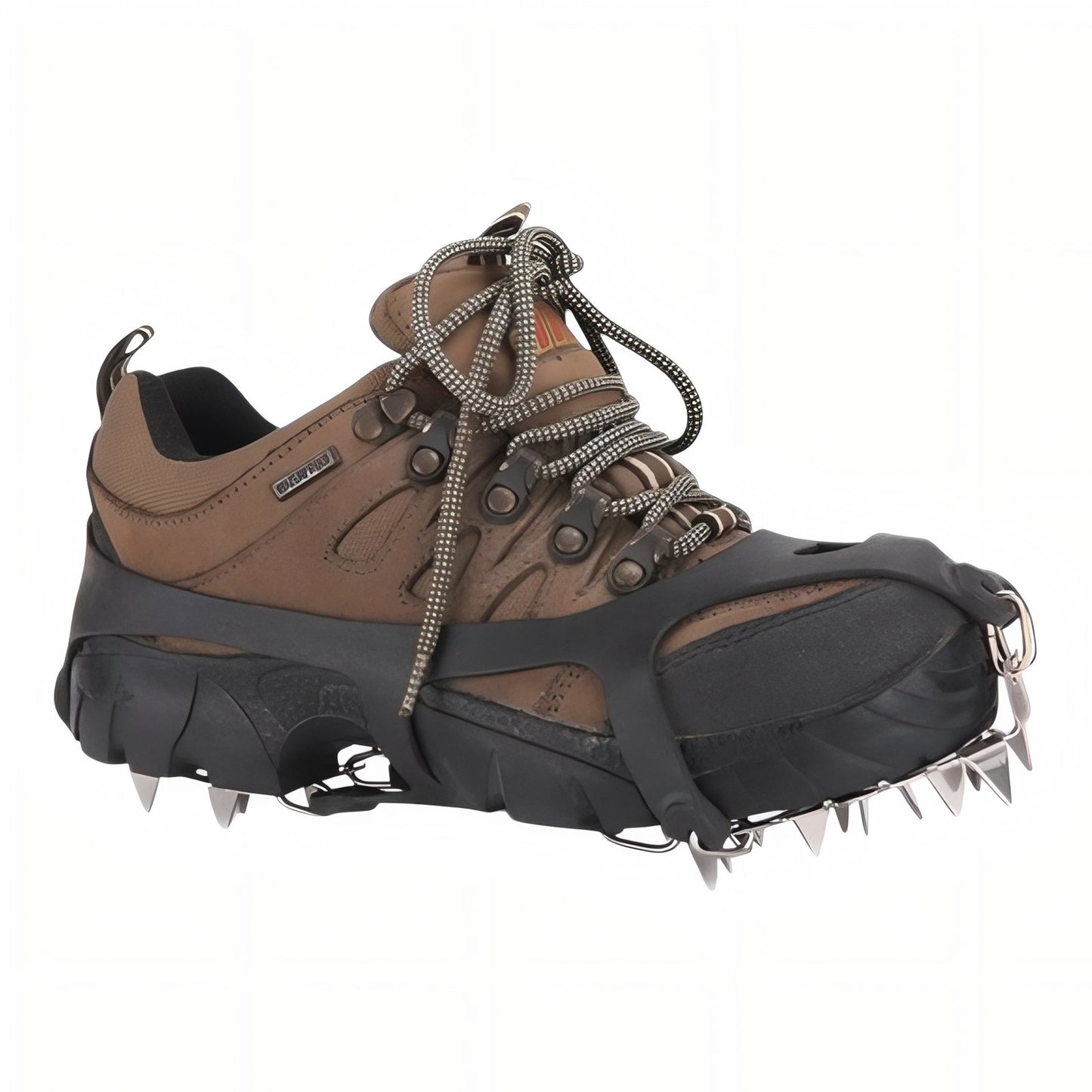 Crampons Randonnée Neige 18 Dents gros plan crampons - Noir - Orange