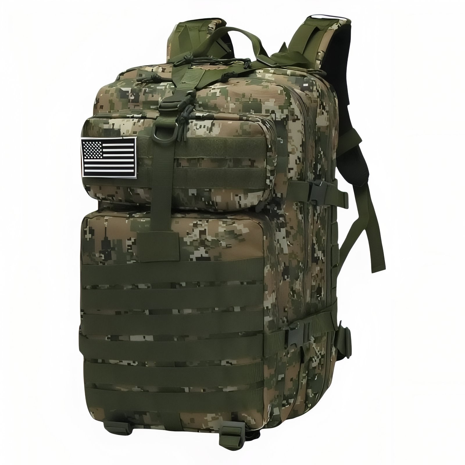 Sac à Dos Militaire Imperméable 30L/50L - Vert Camouflage (50L)