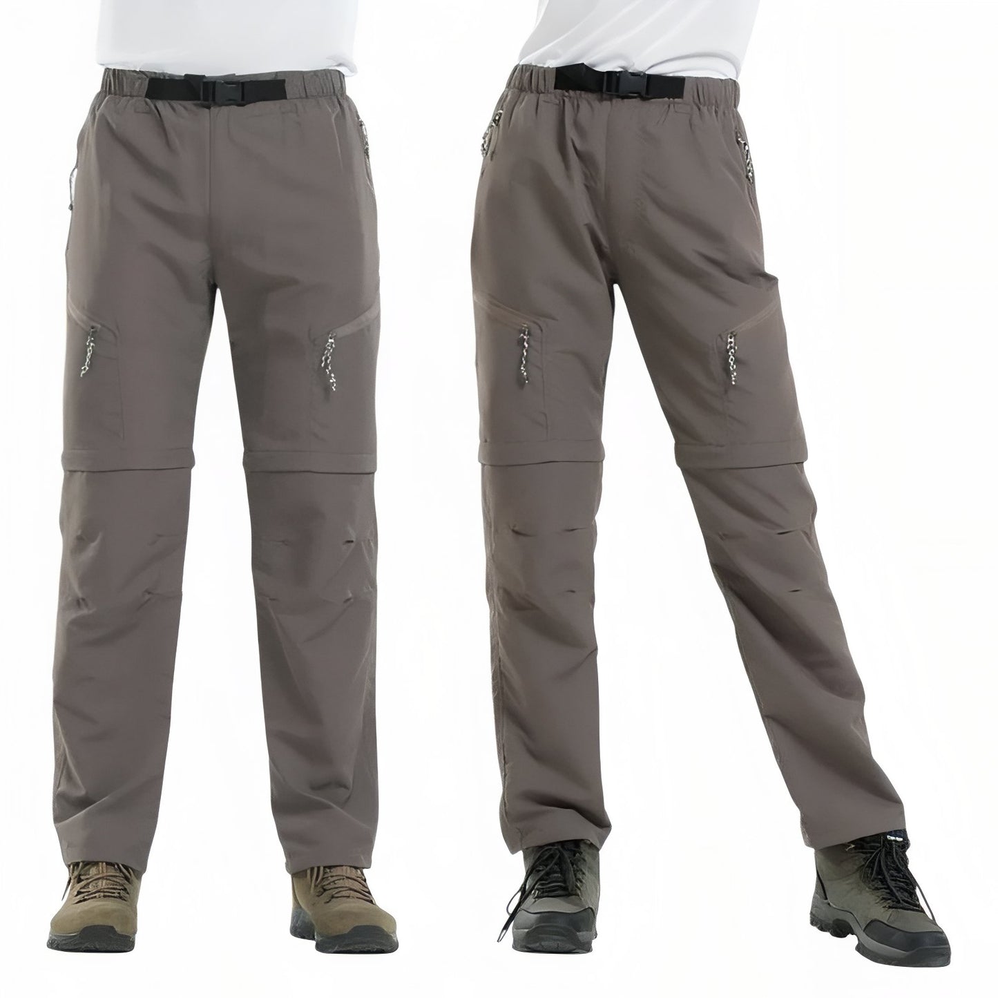 Pantalon Modulable Randonnée - Gris Foncé