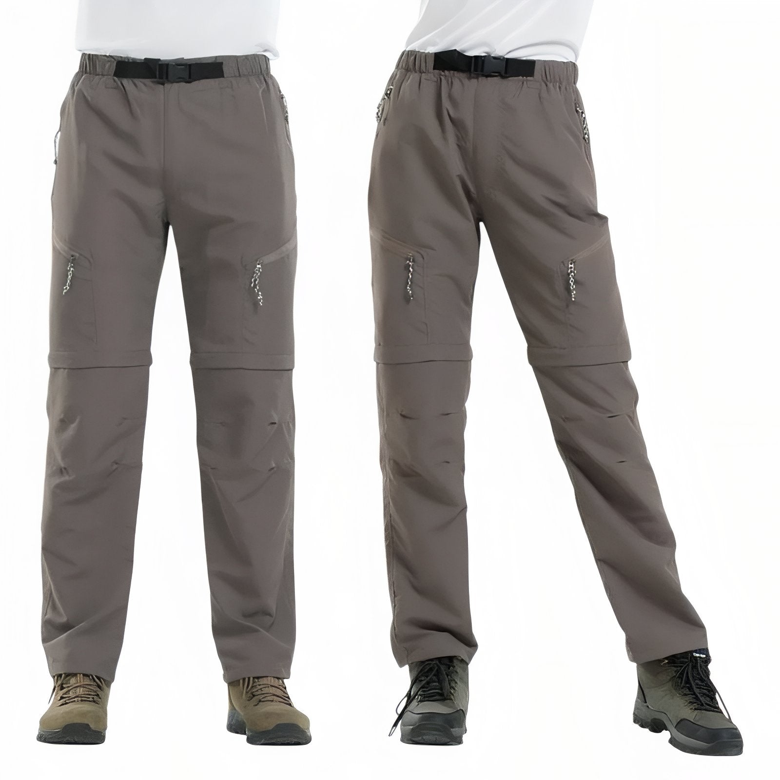 Pantalon Modulable Randonnée - Gris Foncé
