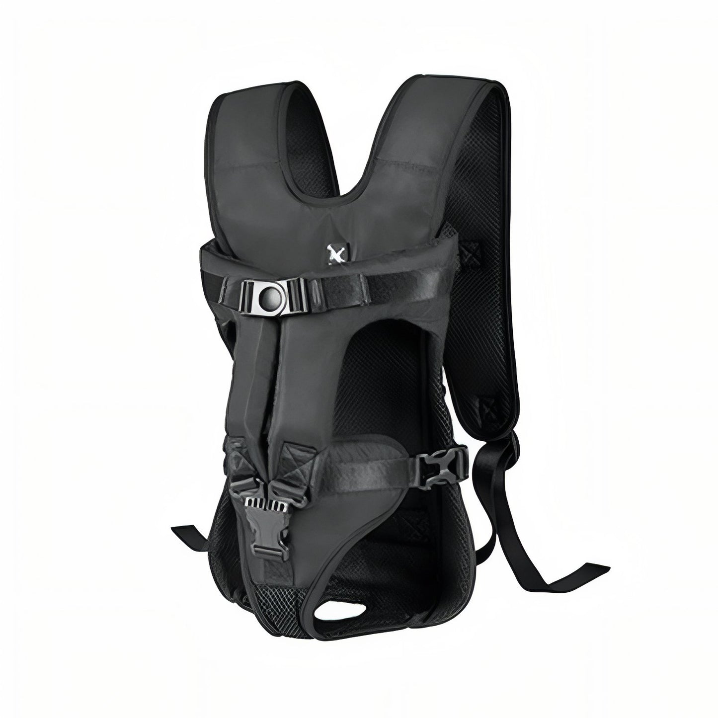 Porte Chien Ventral Randonnée - Noir Mat