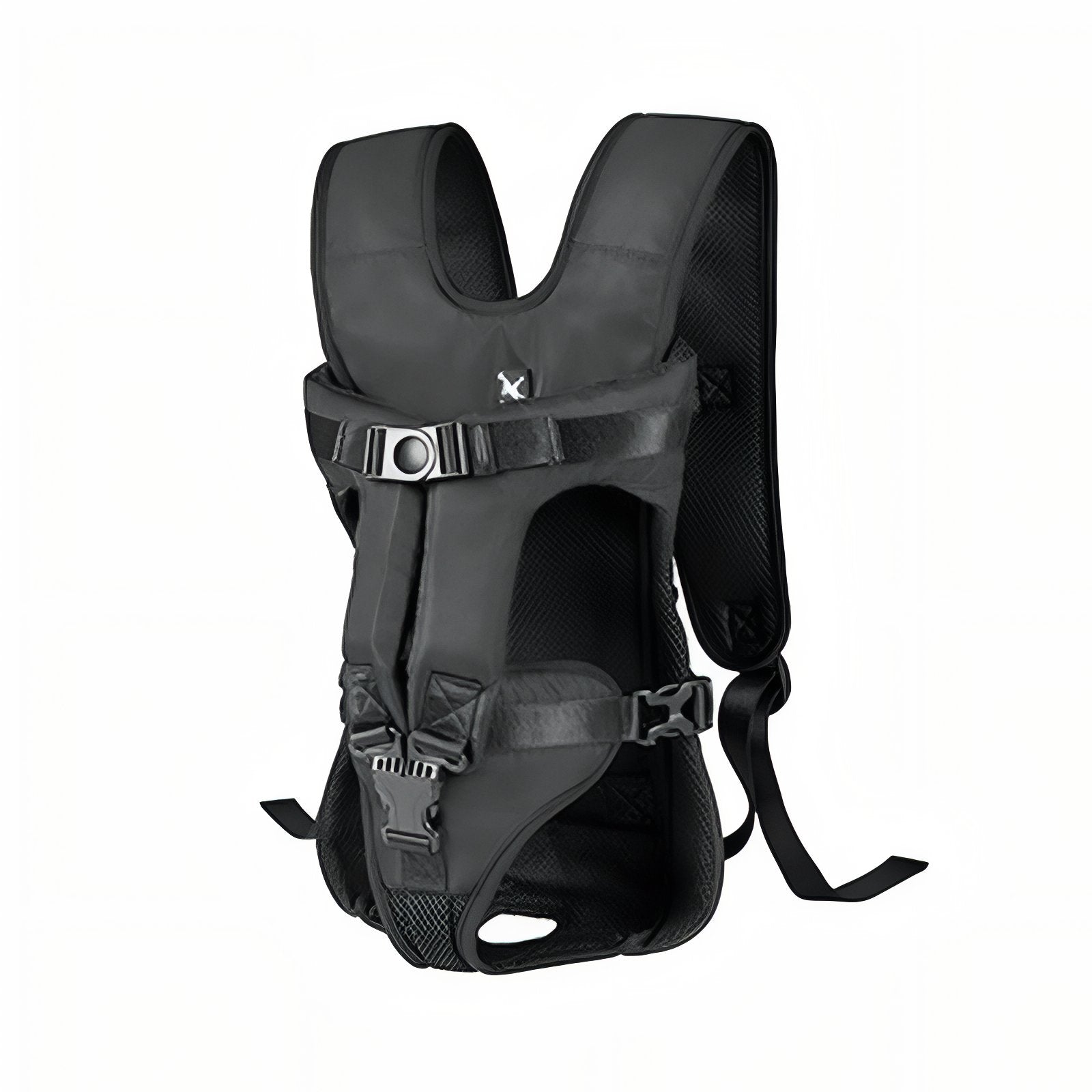 Porte Chien Ventral Randonnée - Noir Mat