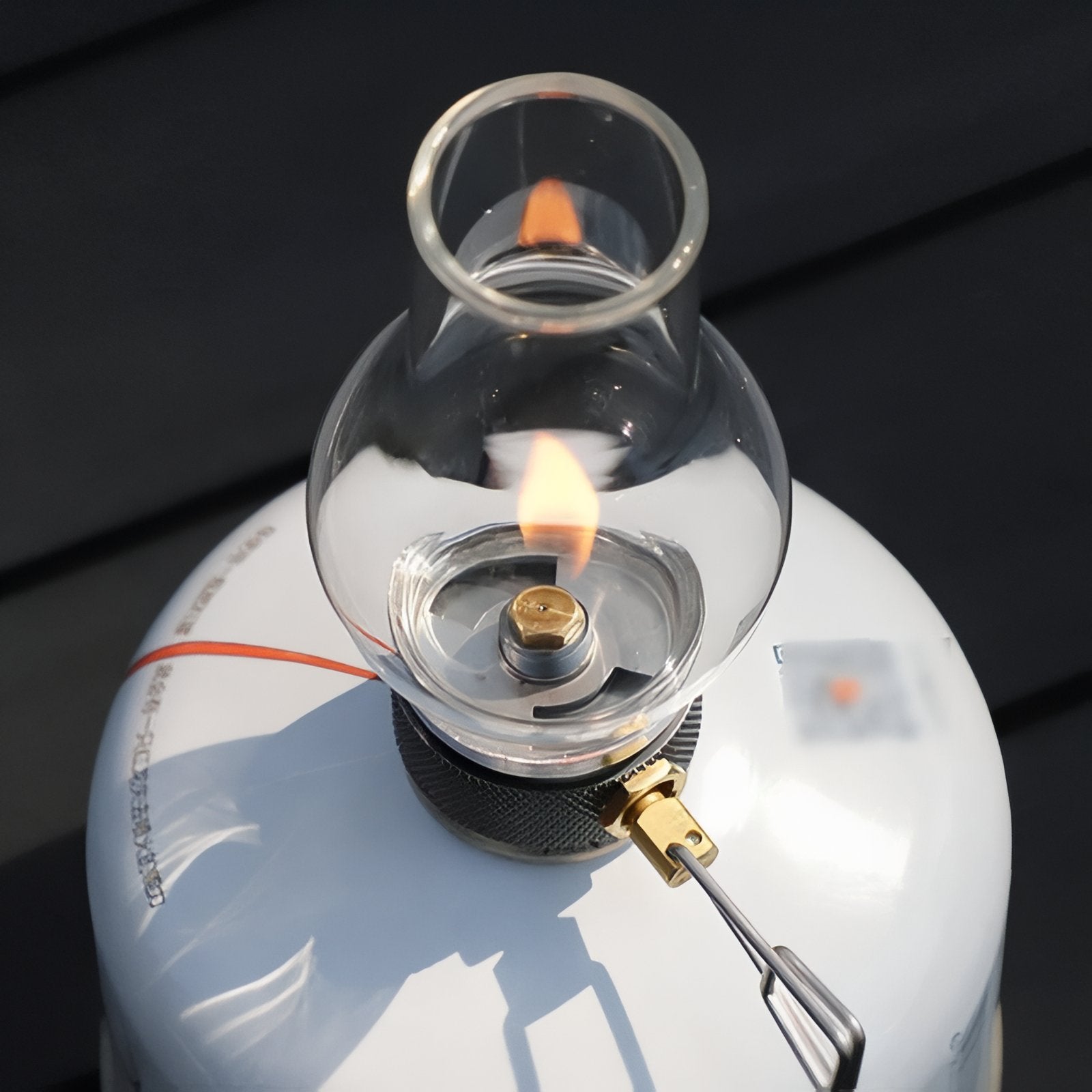 Lanterne À Gaz gros plan flamme - Gris et Transparent