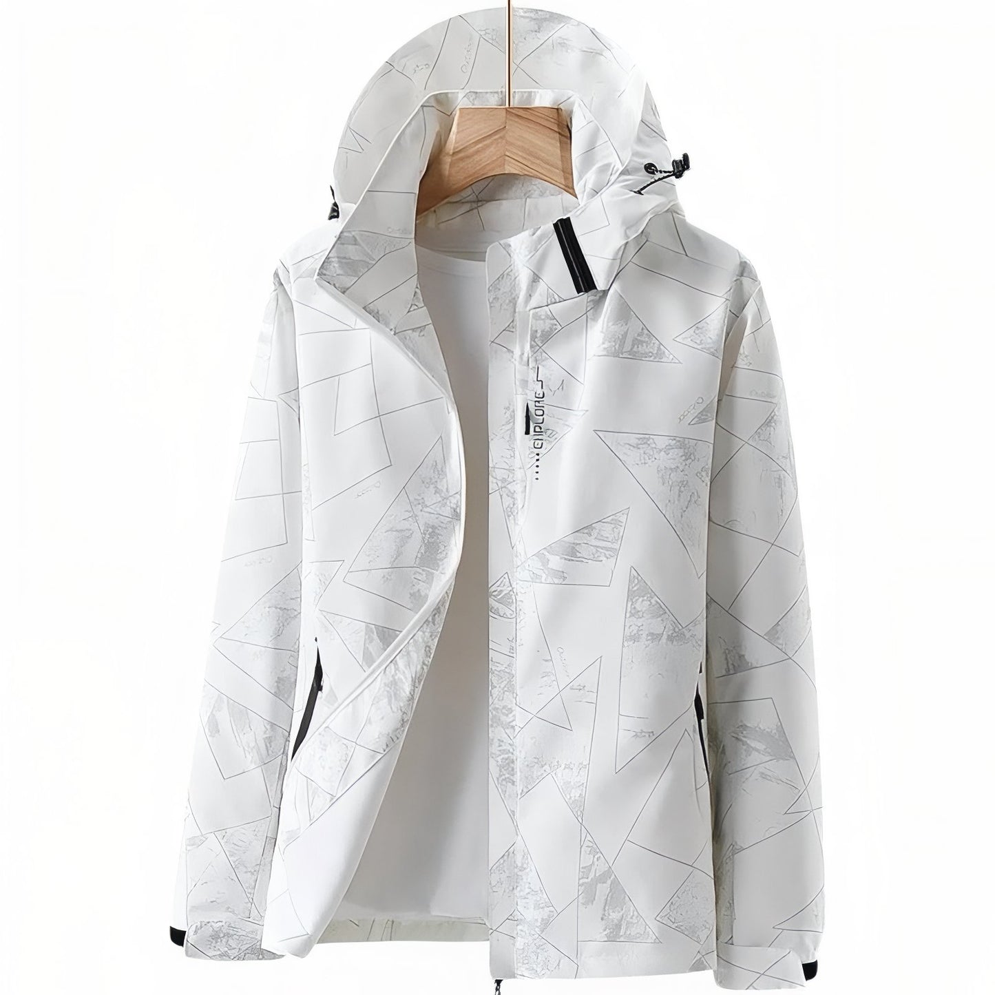 Veste Imperméable Randonnée Femme - Blanc
