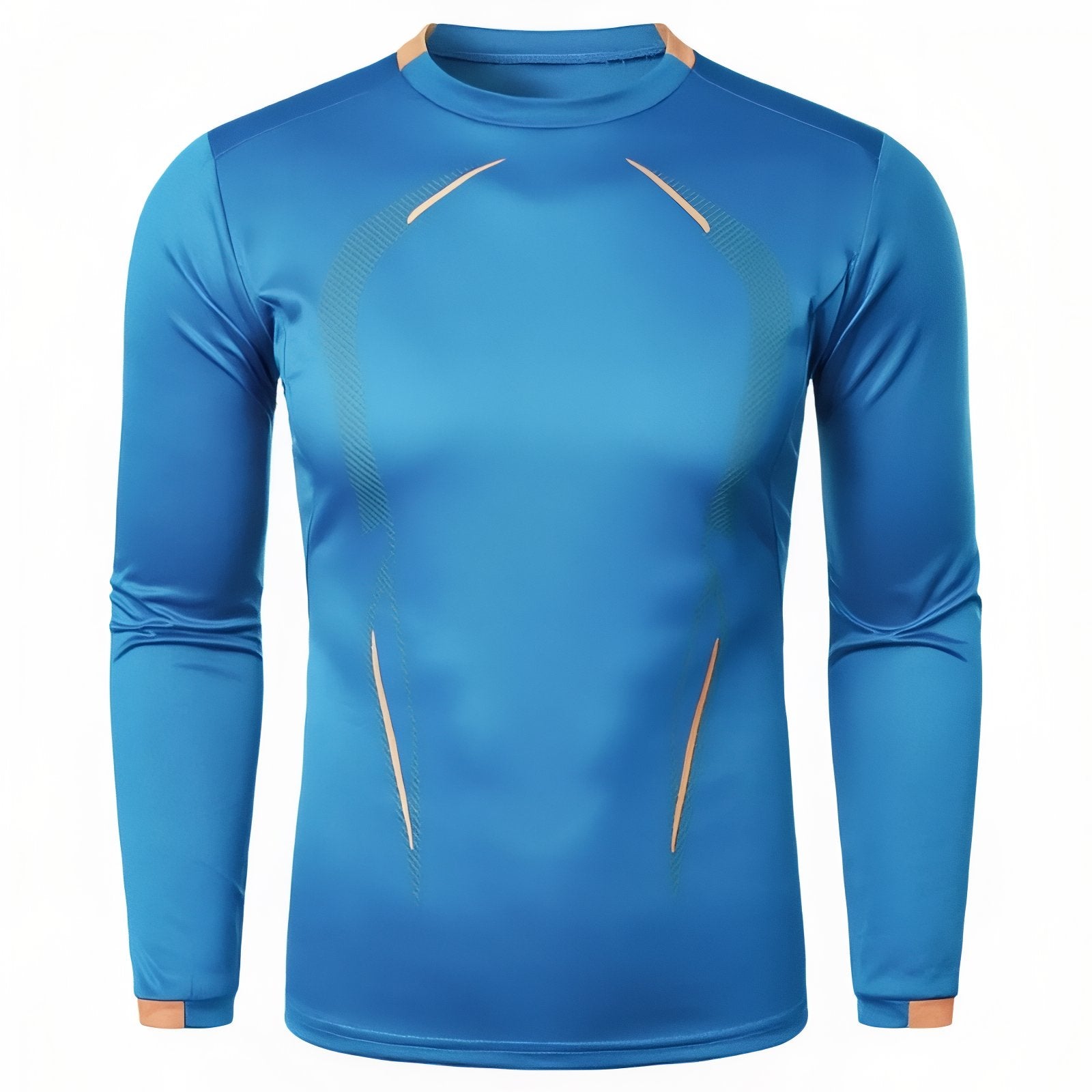 T-Shirt Manche Longue Randonnée Homme - Bleu