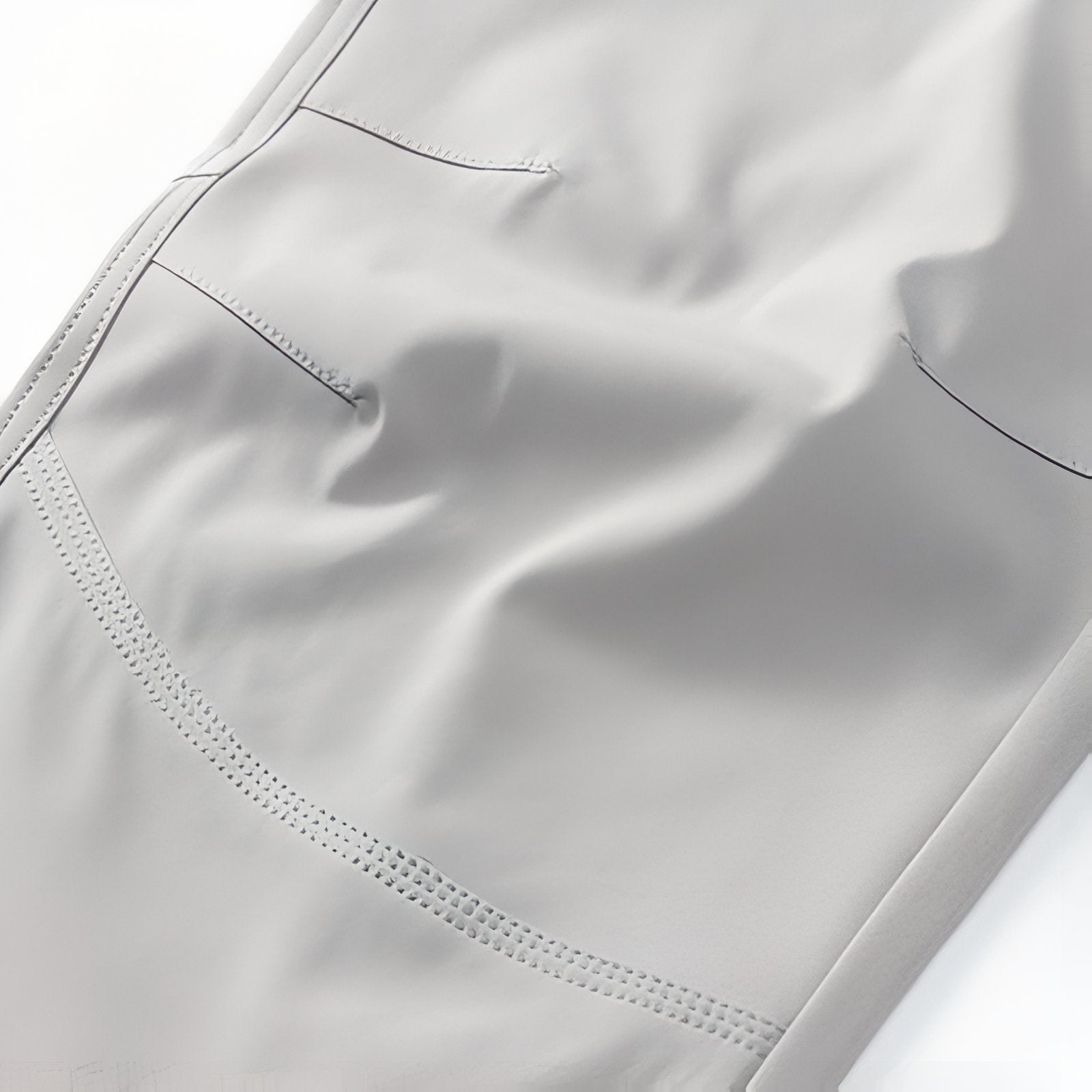 Pantalon Léger Randonnée Femme gros plan couture - Rose Poudré - Noir - Gris Clair