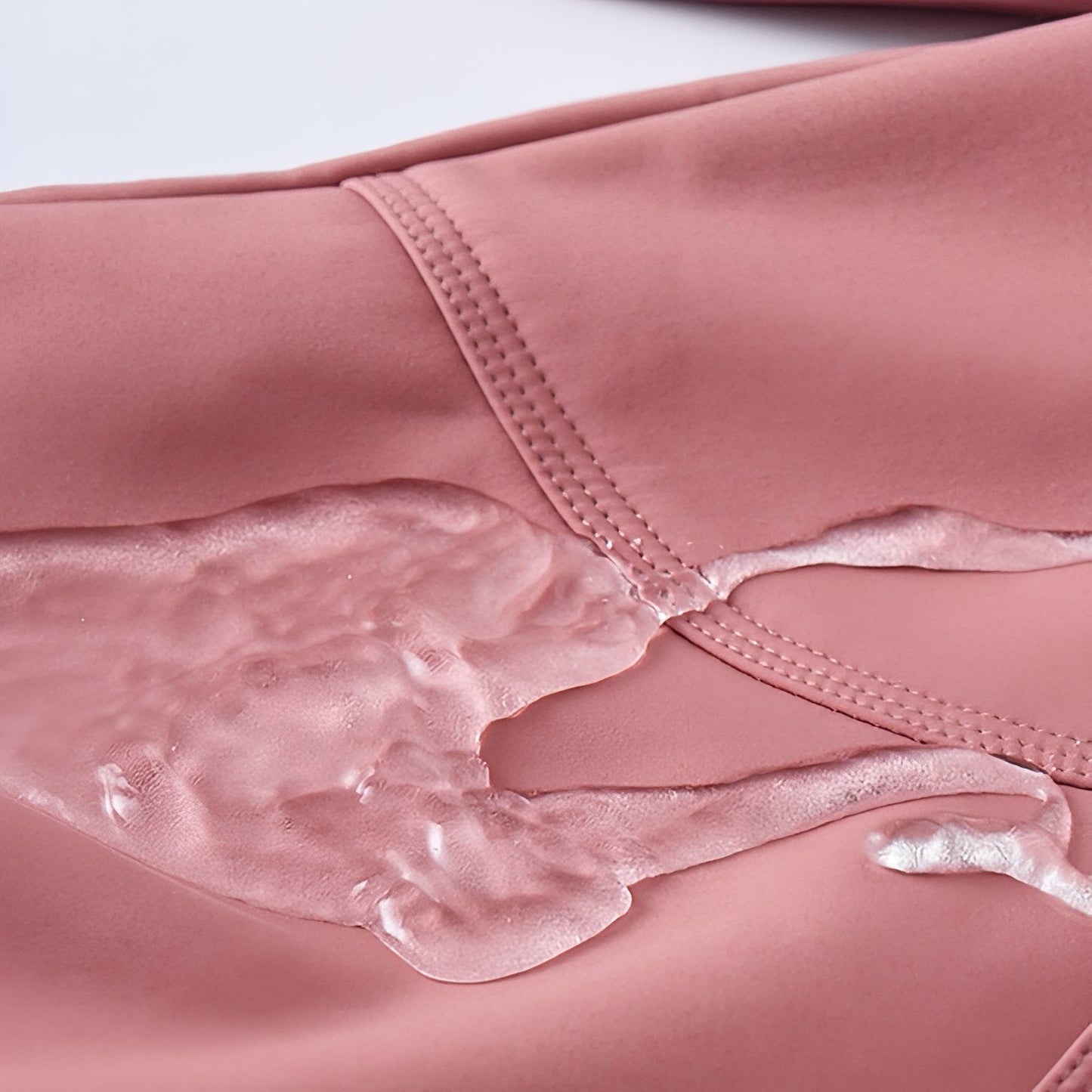 Pantalon de Randonnée Femme Hiver gros plan matière imperméable - Rose Poudré - Noir - Gris Clair