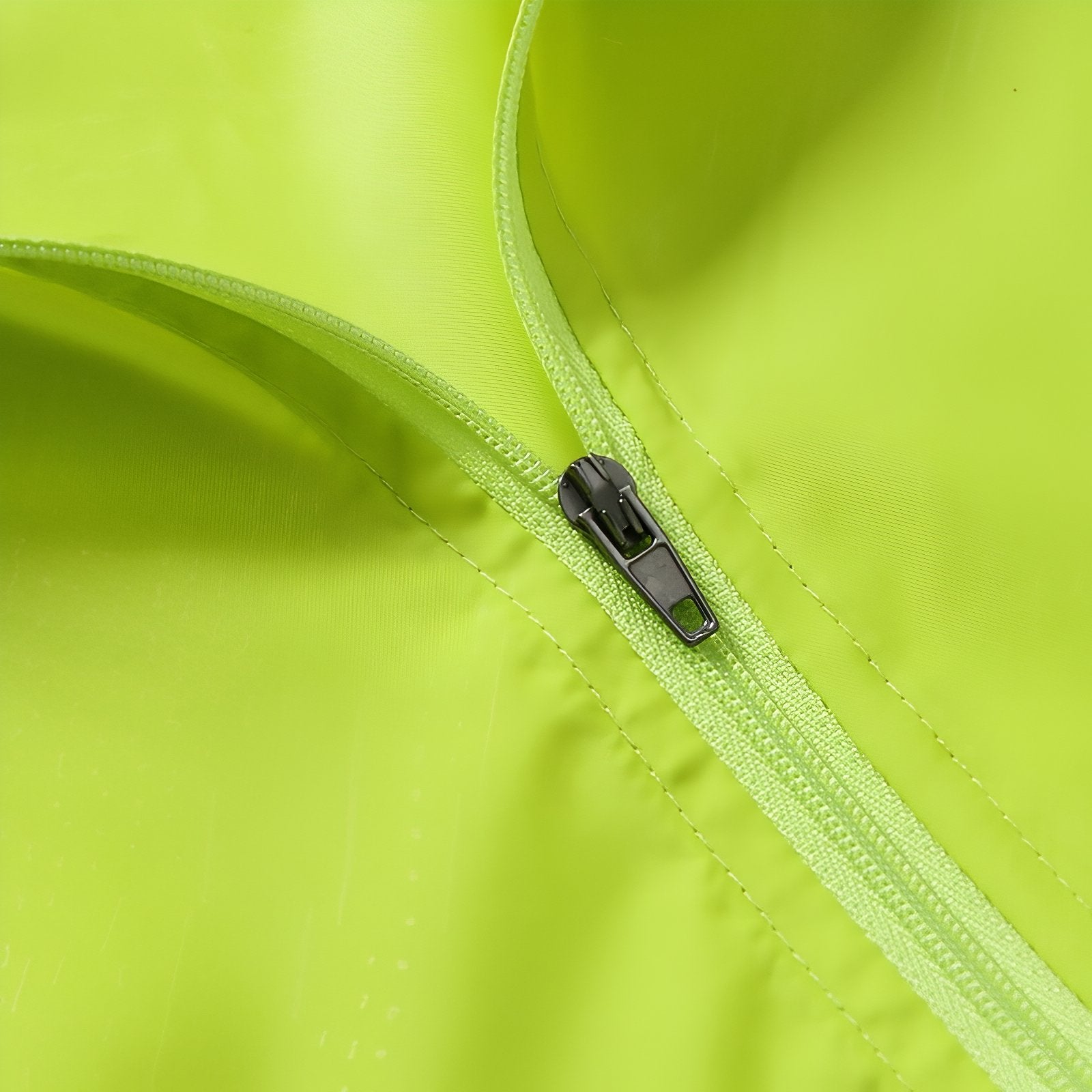 Veste Imperméable Ultra Légère gros plan fermeture zippée - Noir - Gris Foncé - Rouge - Jaune Fluo - Orange - Rose Pâle - Rose Fluo - Bleu - Bleu Ciel - Blanc - Jaune