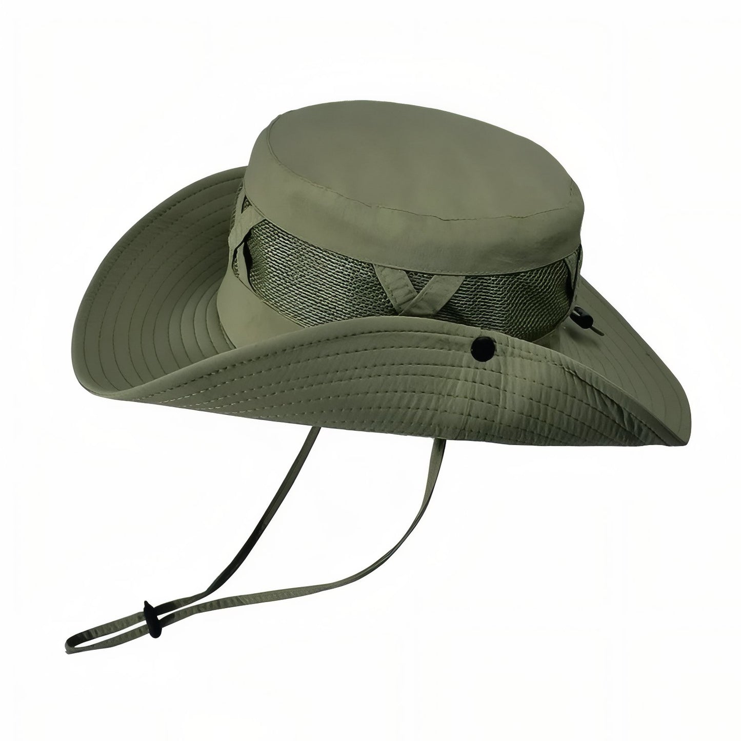 Chapeau de Randonnée Ventilé - Vert Olive - 55-60cm