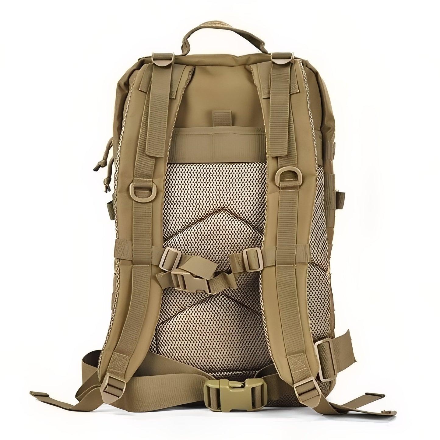 Sac à Dos Militaire Imperméable 30L/50L gros plan dos sac - Noir Camouflage (50L) - Noir Camouflage (30L) - Vert Olive (50L) - Vert Olive (30L) - Bleu Marine (50L) - Rose (50L) - Beige (50L) - Beige (30L) - Vert Camouflage (50L) - Vert Camouflage (30L) - Noir (50L) - Noir (30L) - Gris Camouflage (50L) - Gris Camouflage (30L) - Turquoise (50L) - Rouge (50L) - Blanc (50L)