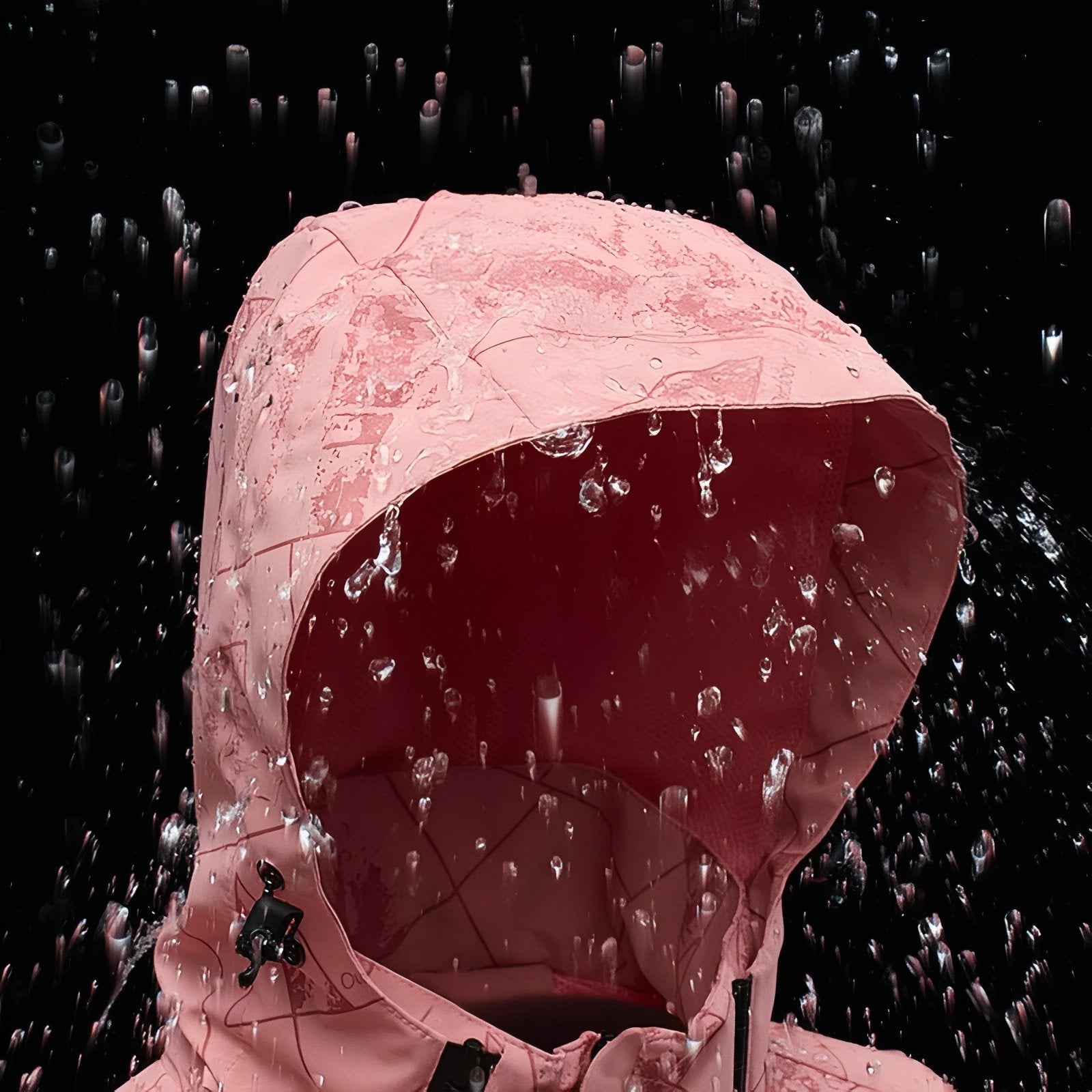 Veste Imperméable Randonnée Femme gros plan capuche - Rose 1 - Violet 1 - Vert Femme - Violet 2 - Rose 2 - Noir - Blanc