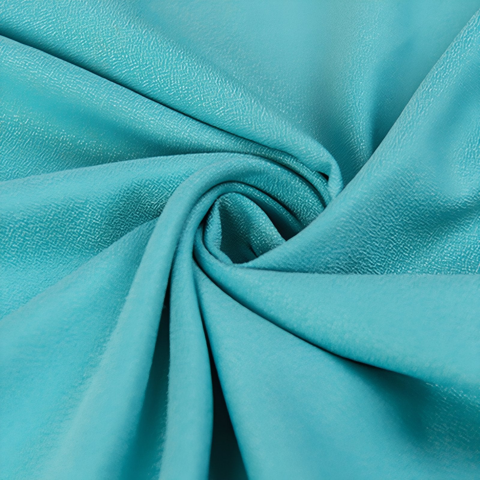 Serviette Randonnée Ultra-Légère gros plan tissu plié - Turquoise Clair - Vert Olive