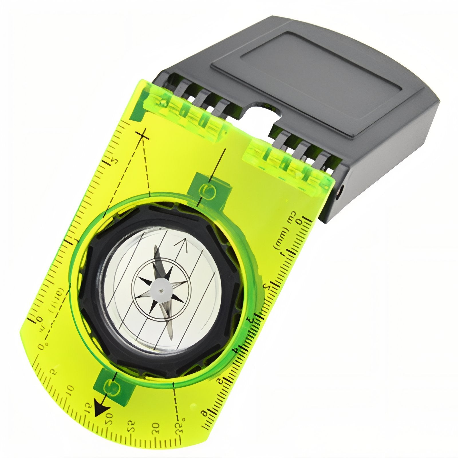 Boussole À Miroir angle de vue - Jaune Fluo
