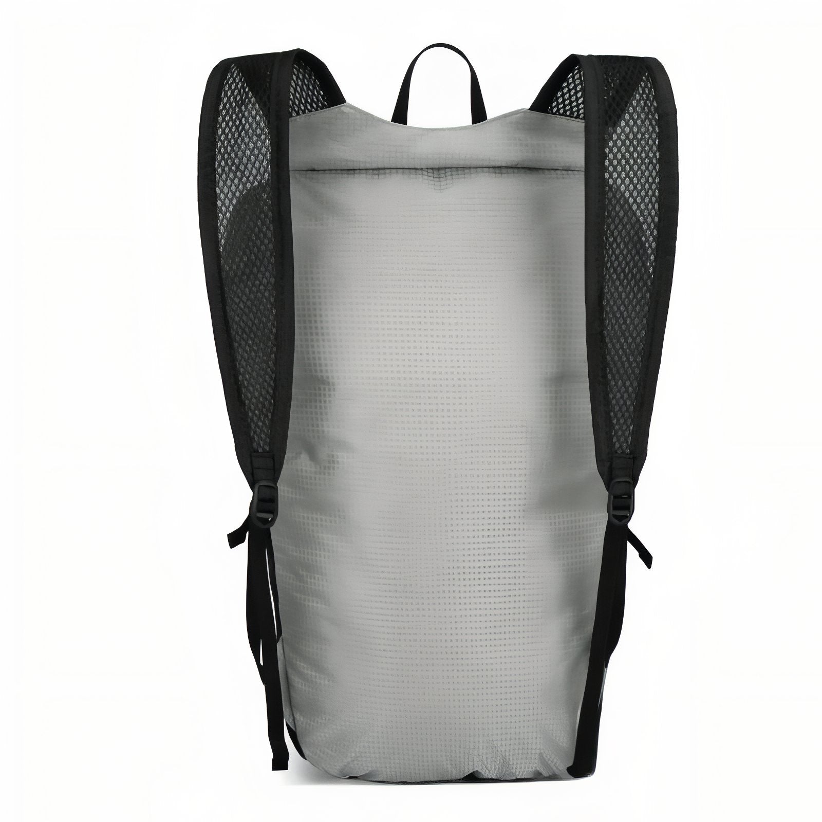 Sac à Dos Pliable et Imperméable gros plan dos sac - Orange - Violet - Gris foncé - Gris clair - Vert armée - Bleu marine - Noir - Bleu ciel