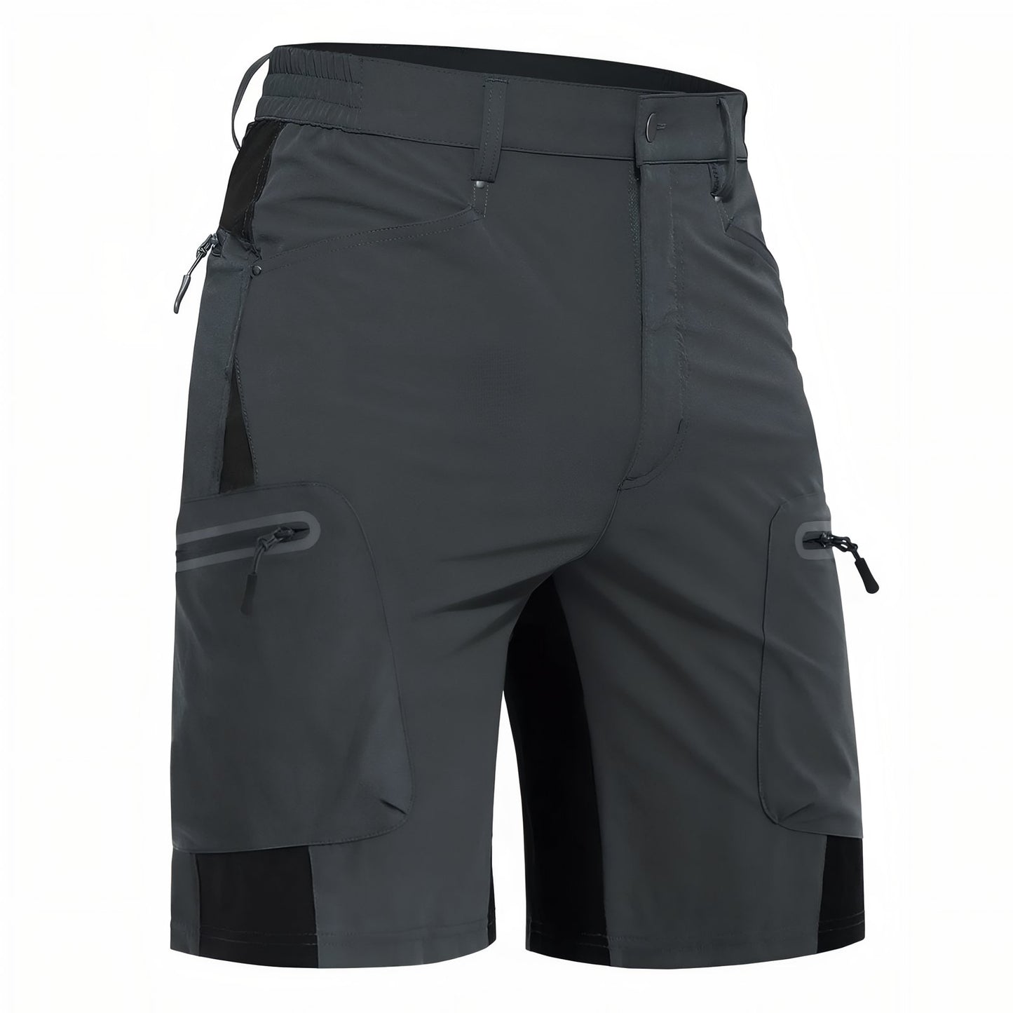 Short de Randonnée Homme Imperméable - Gris Foncé