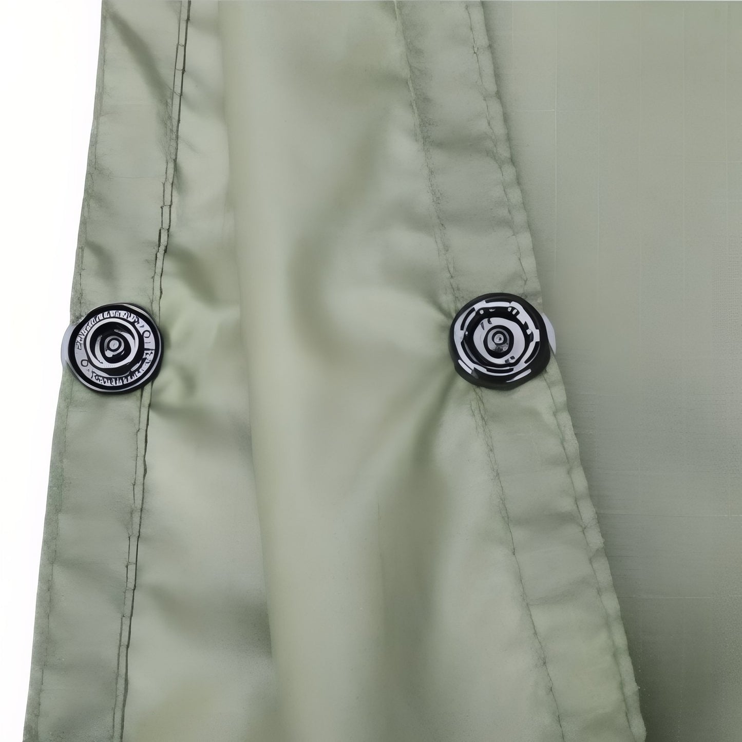 Poncho Pluie Randonnée gros plan boutons pression - Noir - Noir (avec poche du milieu) - Vert Olive (avec poche du milieu) - Vert Olive