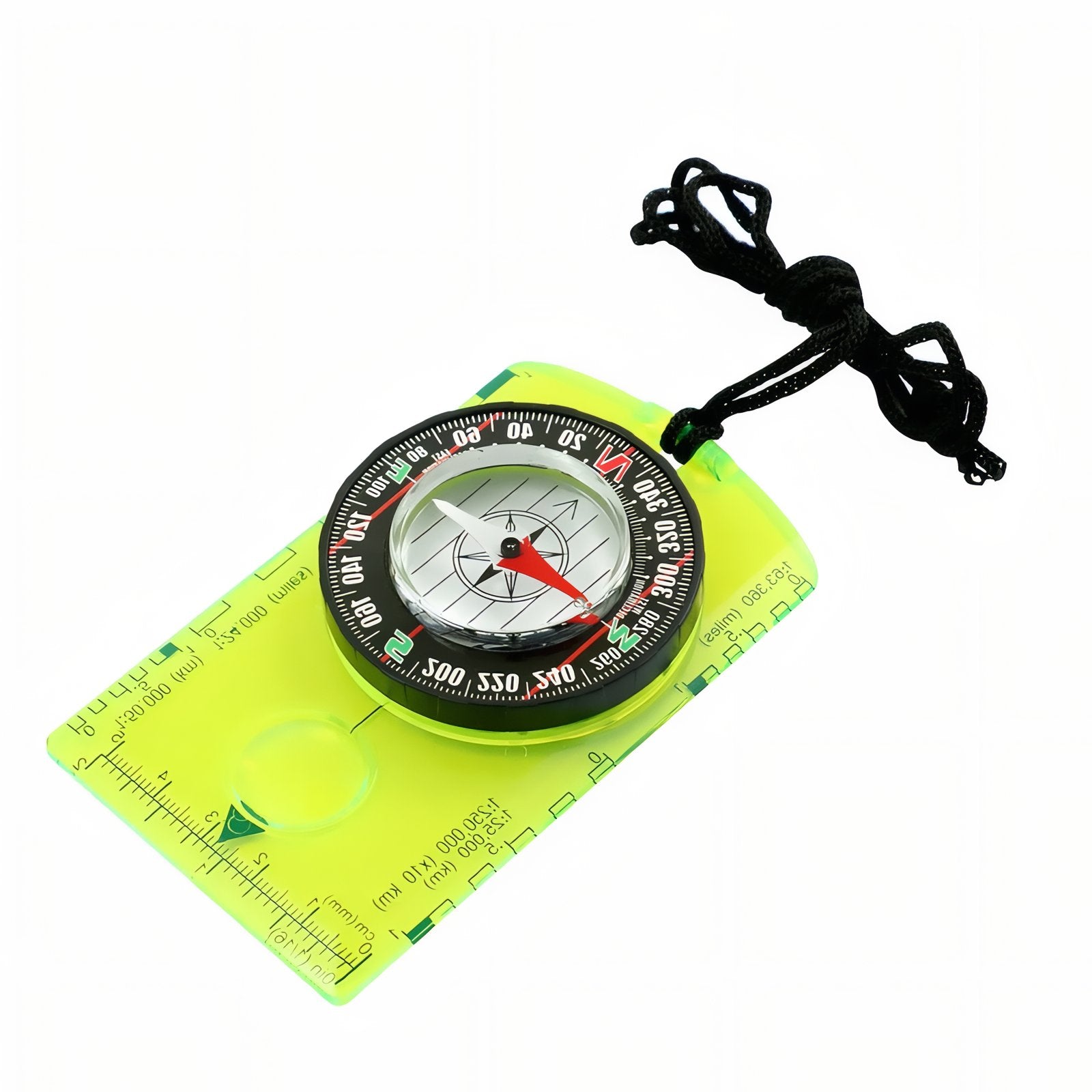 Boussole Course D'Orientation - Jaune Fluo