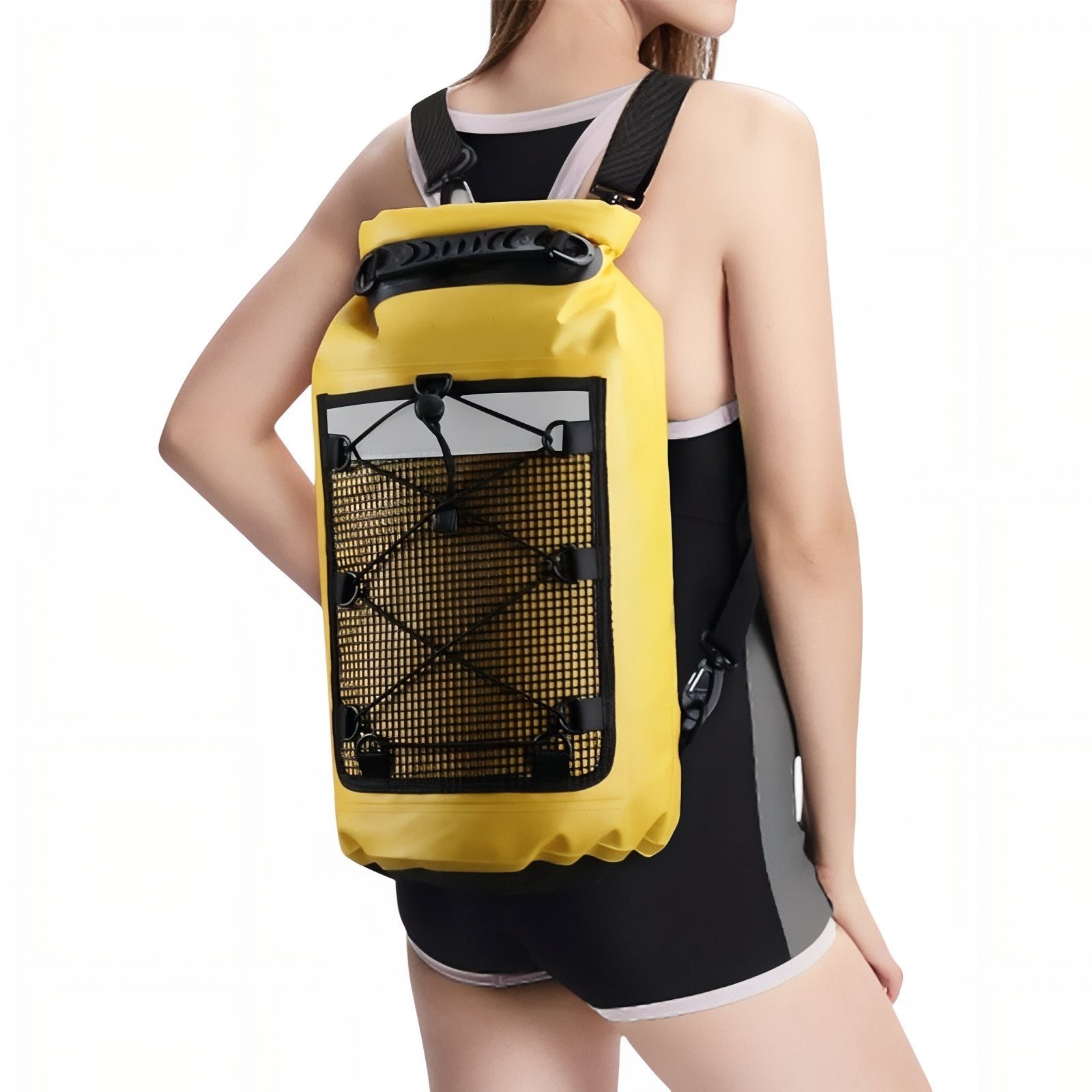 Sac Étanche Pour Randonnée portée sur le dos - Jaune - Vert - Noir