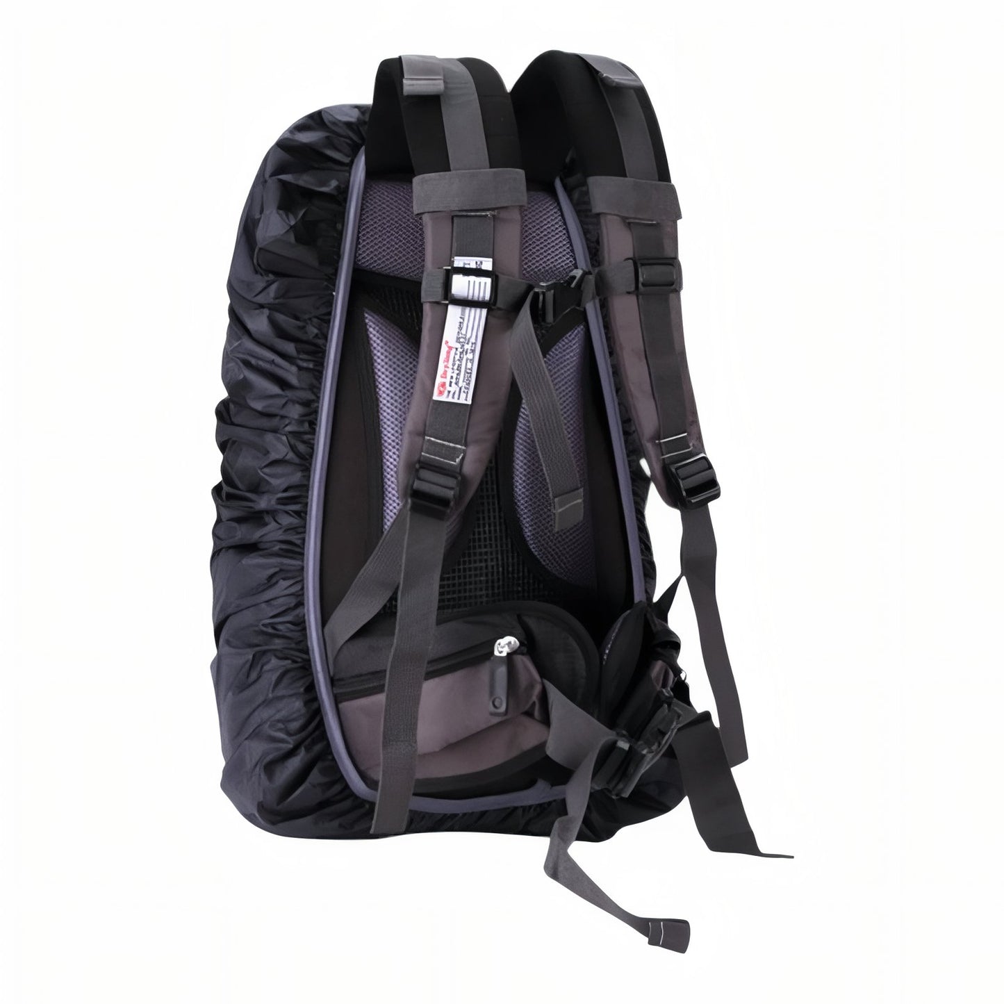 Housse Pluie Sac Randonnée 15-65L gros plan sangle et dos - 15-25L - 30-40L - 40-50L - 55-65L