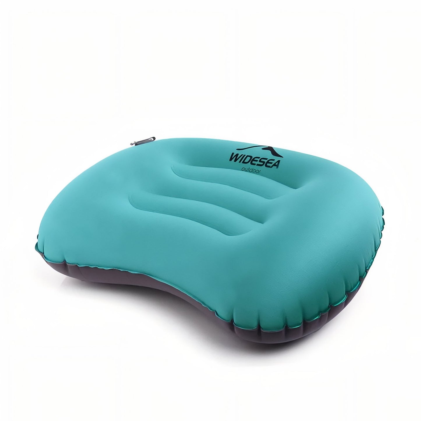 Coussin Camping Gonflable - Turquoise et Noir