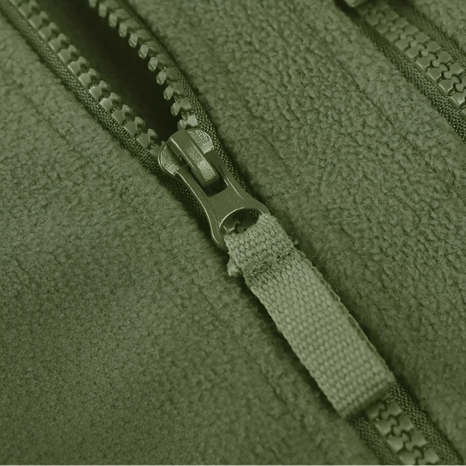 Veste Militaire Polaire gros plan fermeture zippée - Vert Olive - Bleu Marine - Noir - Gris Anthracite