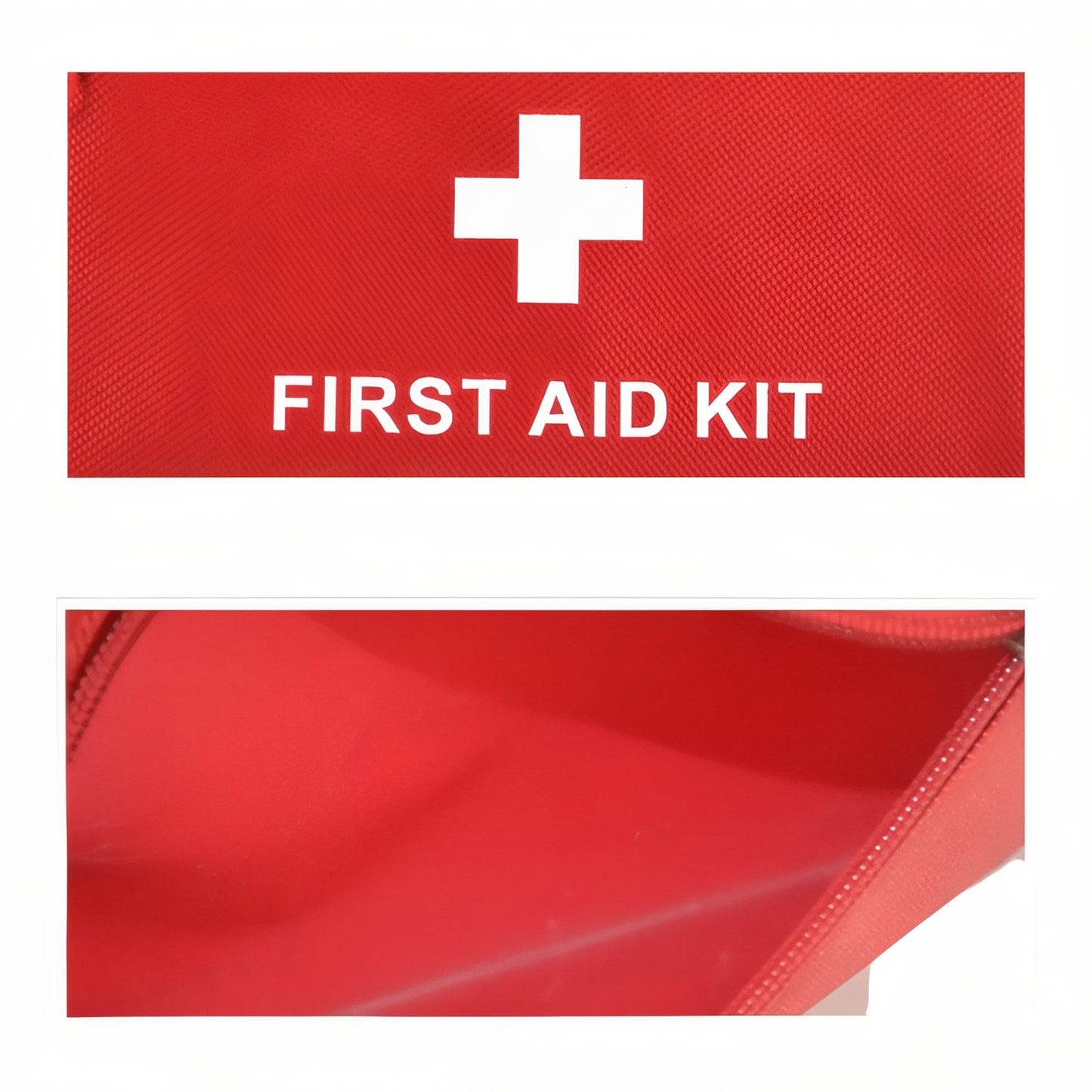 Trousse De Secours Légère 50pcs gros plan fermeture zippée - Rouge Cerise - Bleu