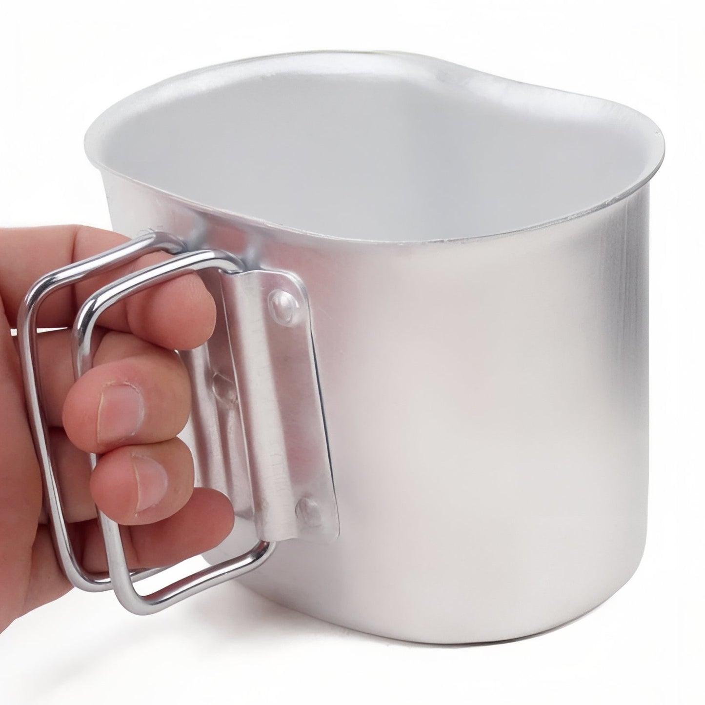 Kit Gourde Randonnée Aluminium portée à la main - Gourde + Tasse + Housse