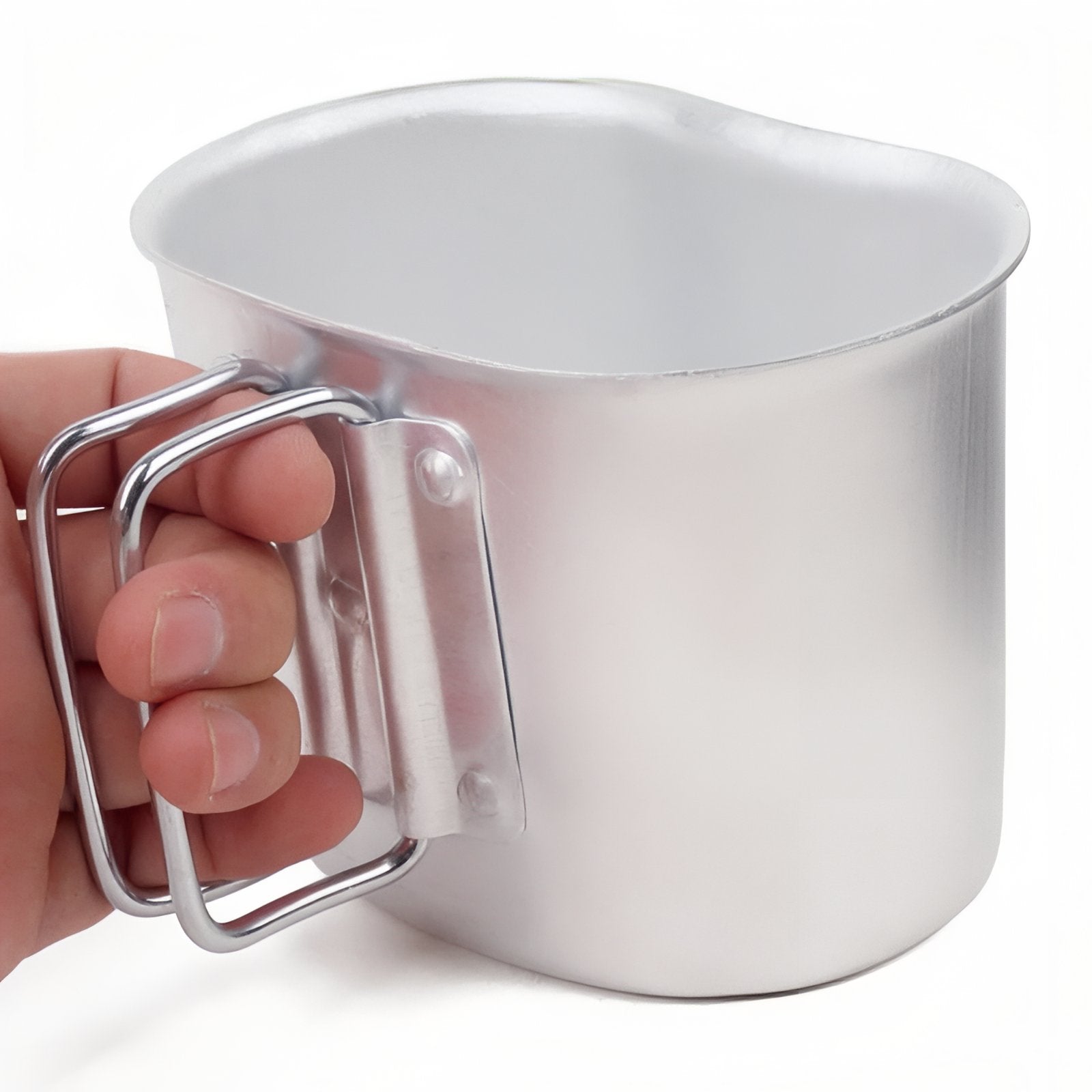 Kit Gourde Randonnée Aluminium portée à la main - Gourde + Tasse + Housse