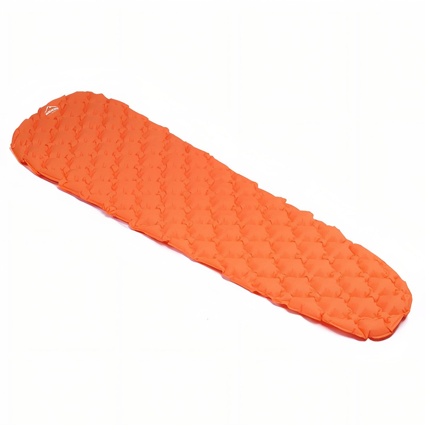 Matelas Gonflable 1 Personne Randonnée - Orange Fluo