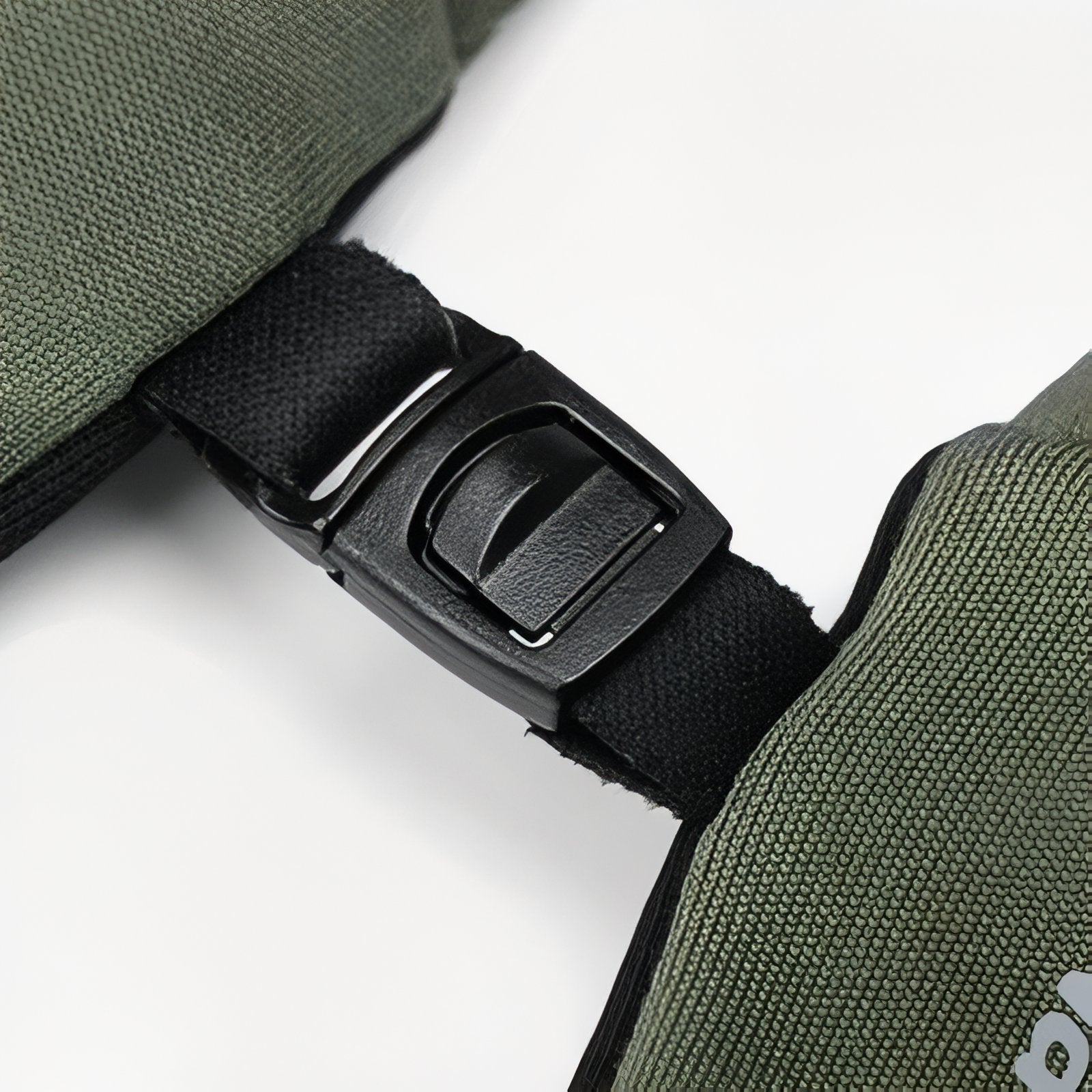 Gant Randonnée Hiver gros plan fermeture - Vert - Gris - Noir